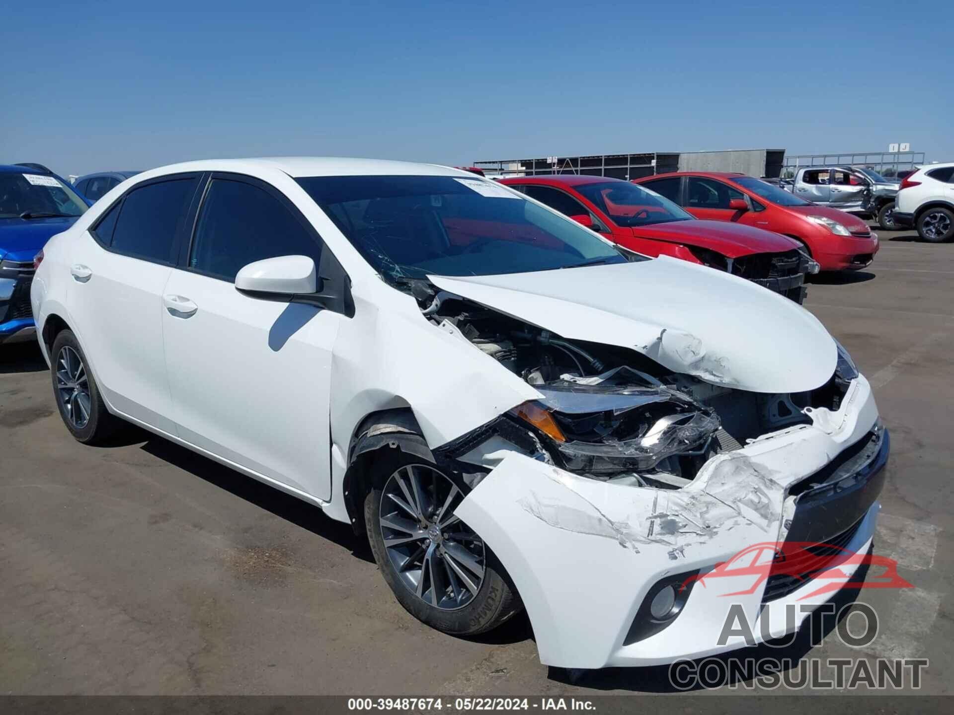 TOYOTA COROLLA 2016 - 5YFBURHE3GP532196