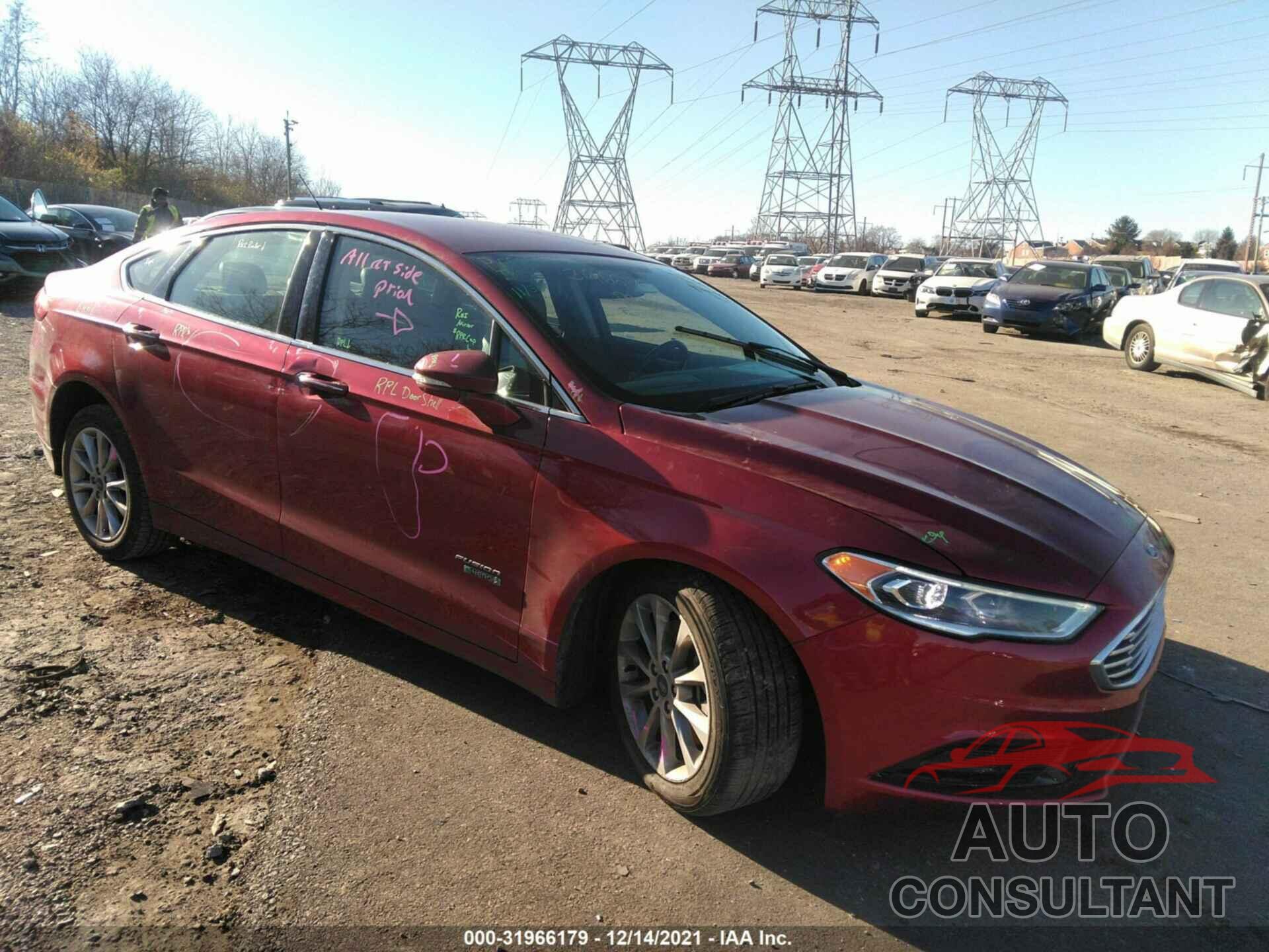 FORD FUSION ENERGI 2018 - 3FA6P0PUXJR244535