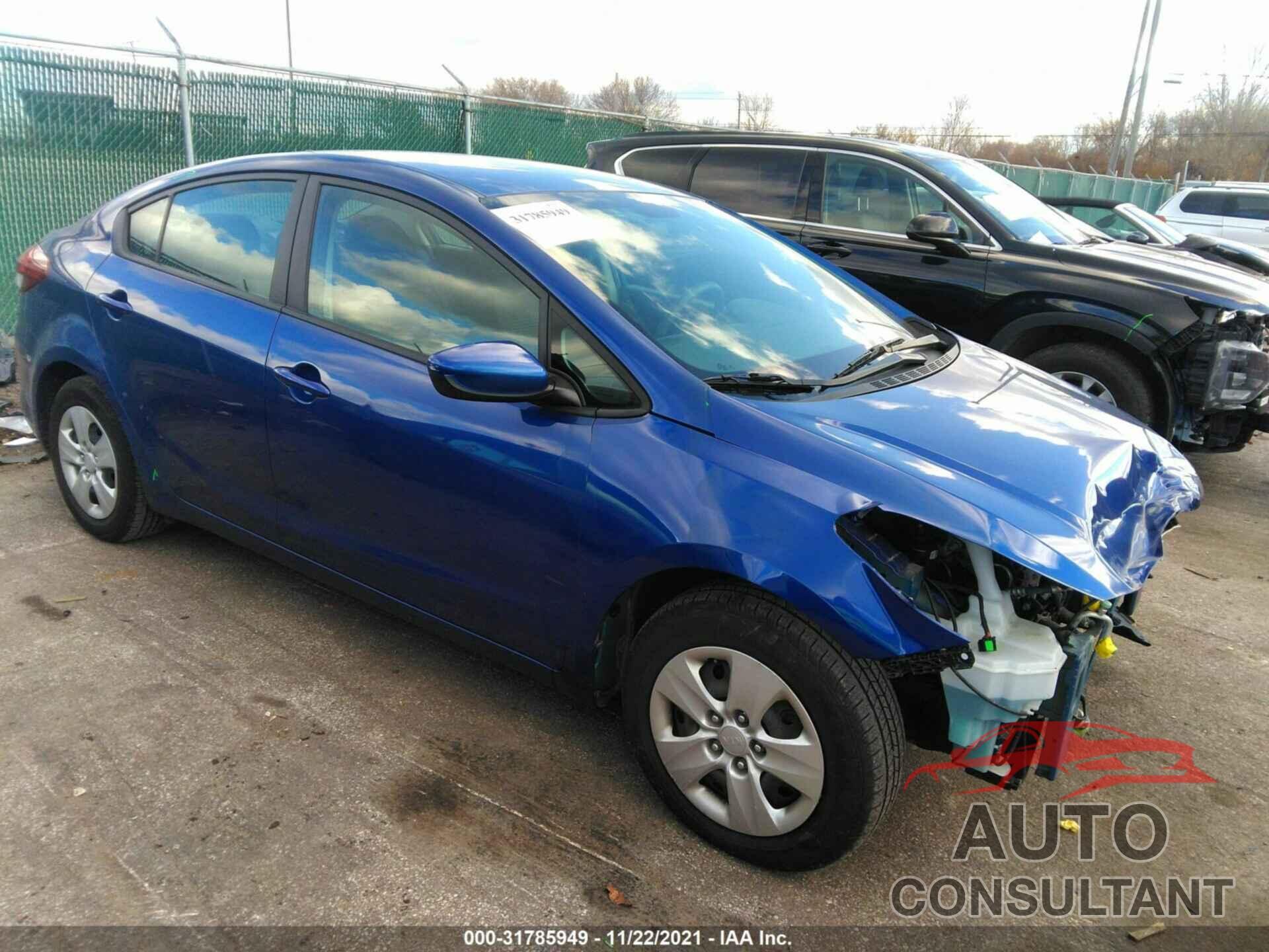 KIA FORTE 2017 - 3KPFL4A72HE084894
