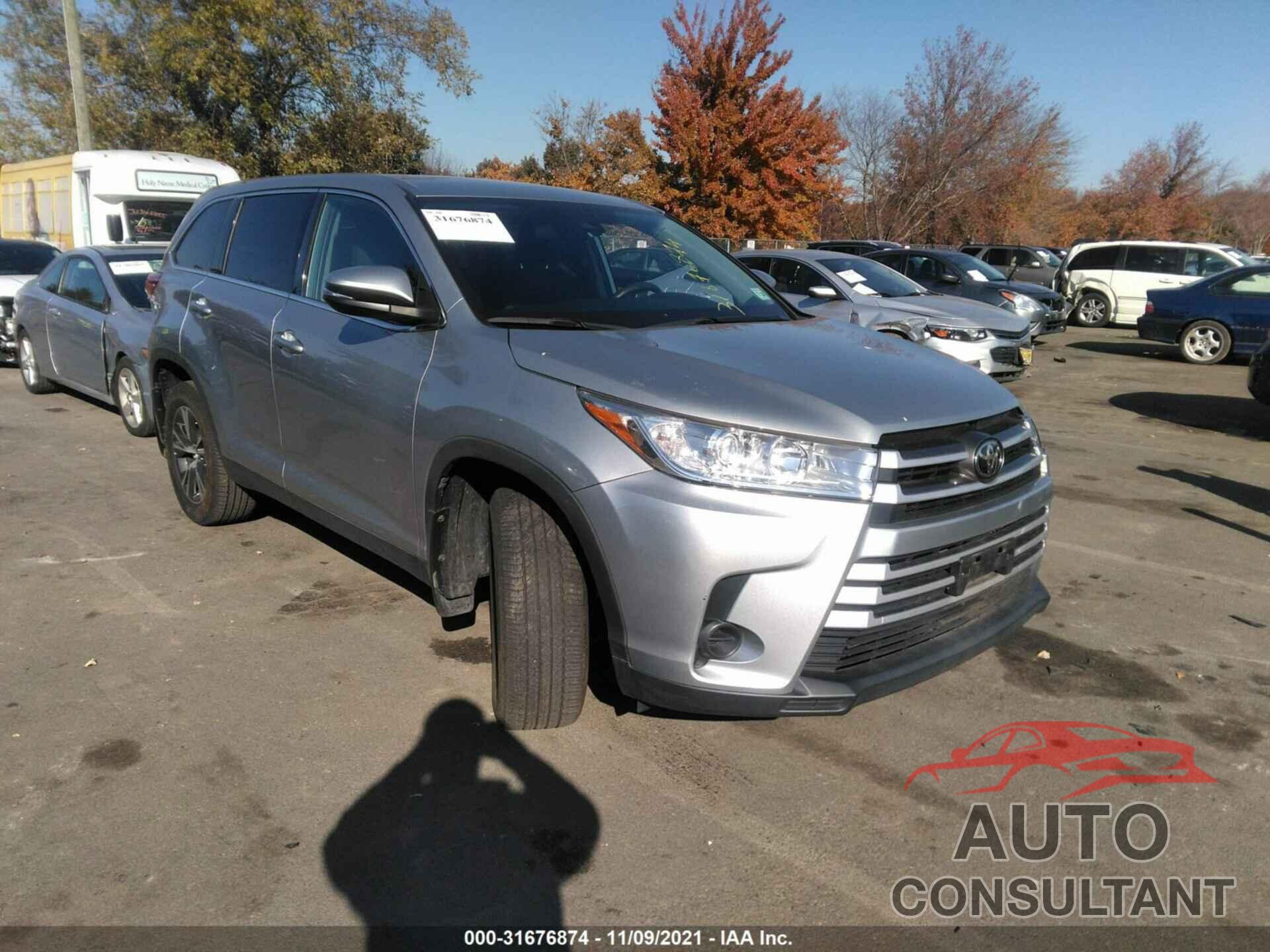 TOYOTA HIGHLANDER 2019 - 5TDZARFH7KS052778