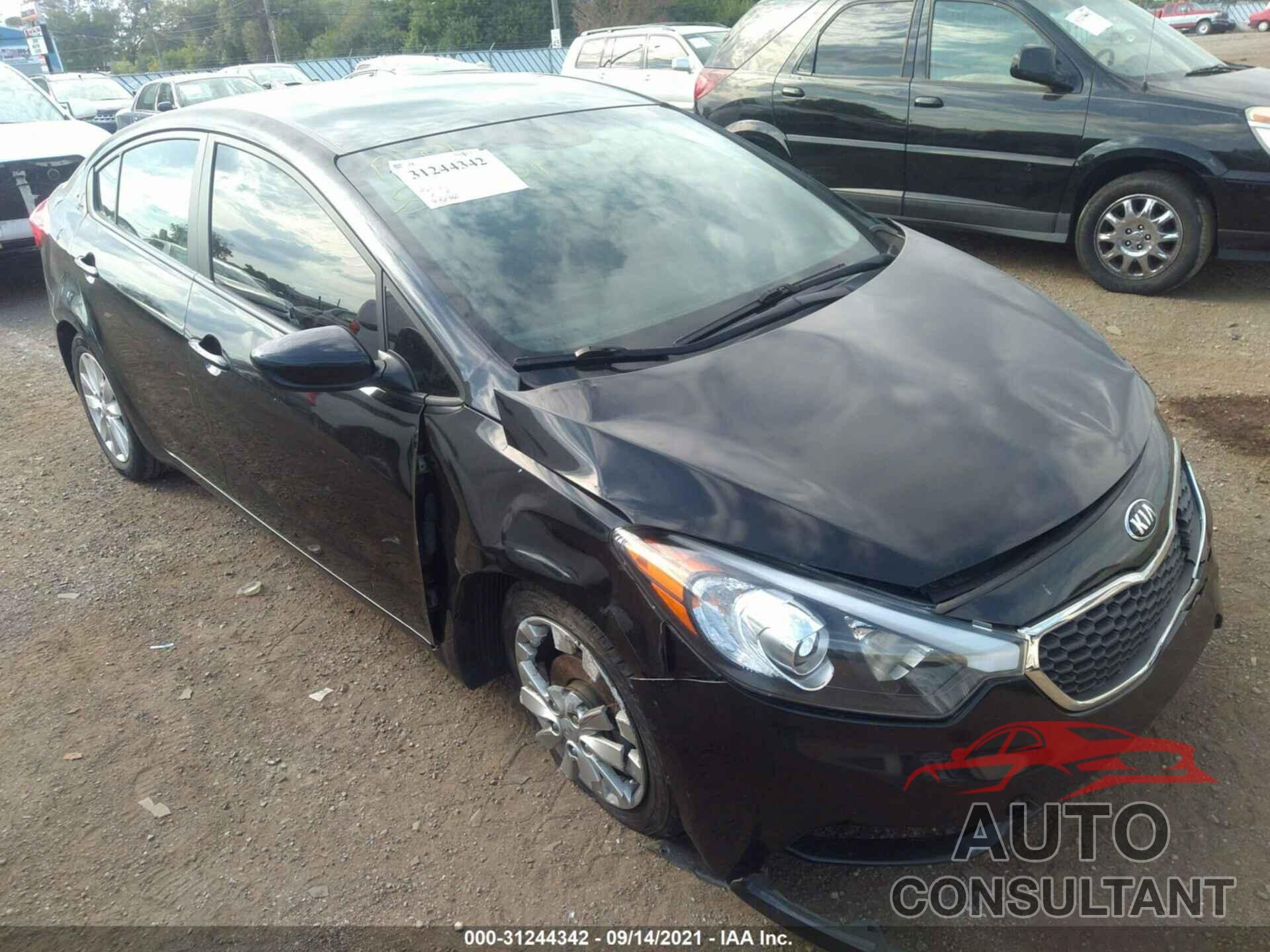 KIA FORTE 2016 - KNAFK4A64G5474722