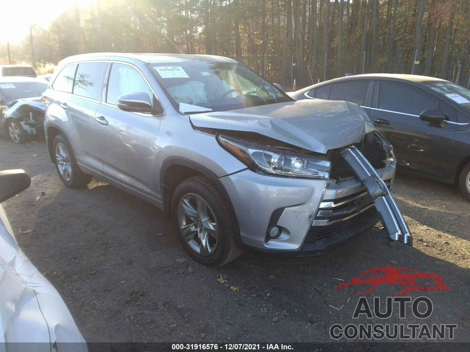 TOYOTA HIGHLANDER 2017 - 5TDDZRFH7HS380696