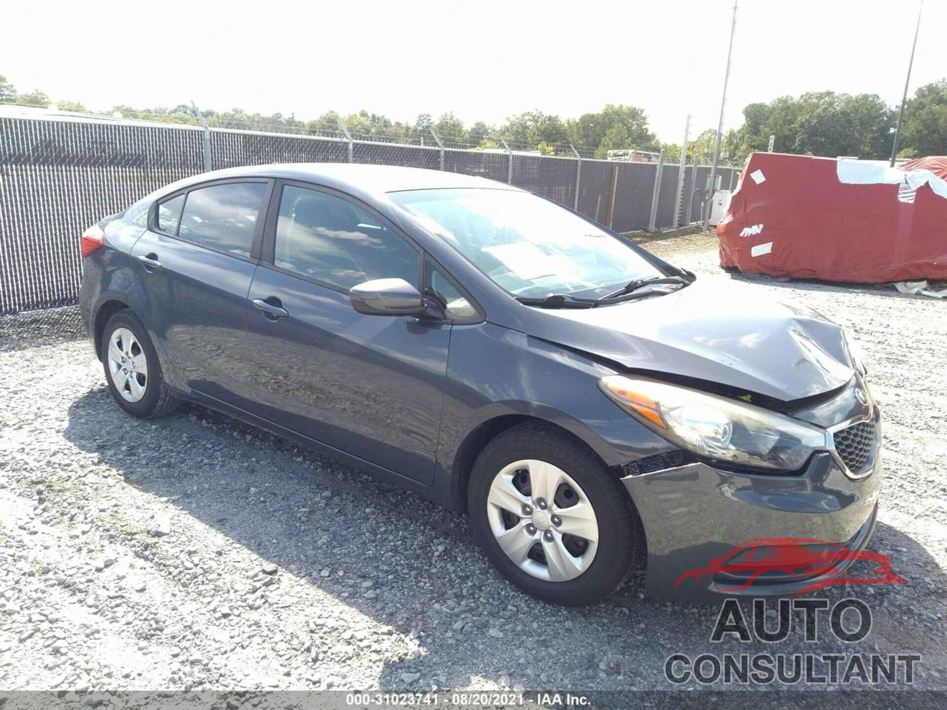 KIA FORTE 2016 - KNAFK4A68G5572619