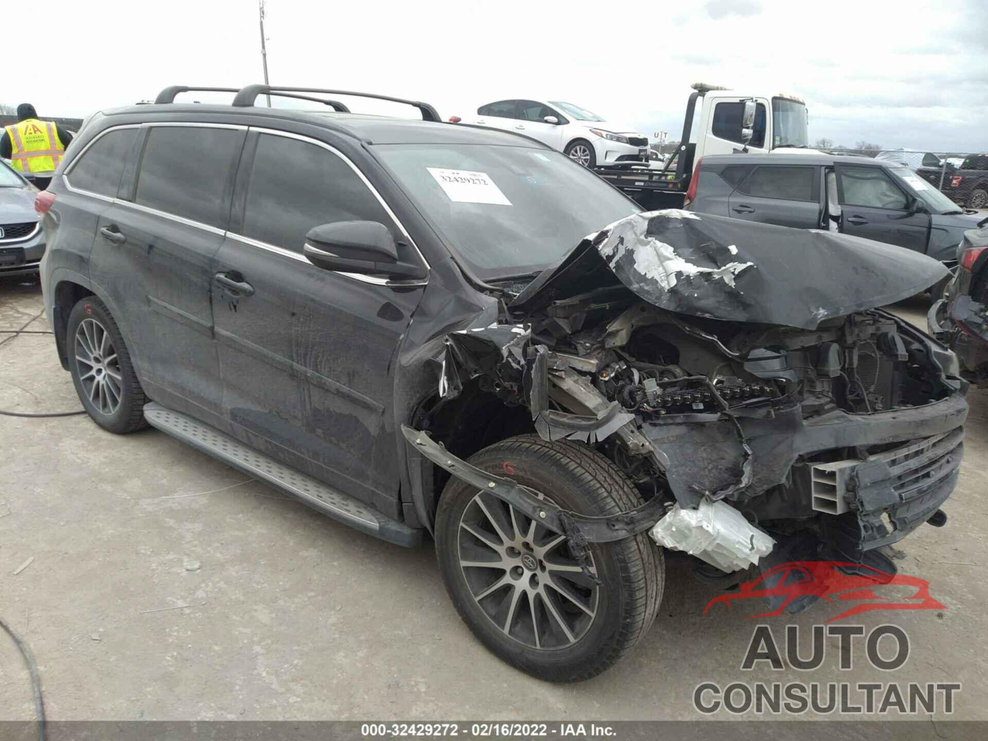 TOYOTA HIGHLANDER 2017 - 5TDJZRFH9HS393386