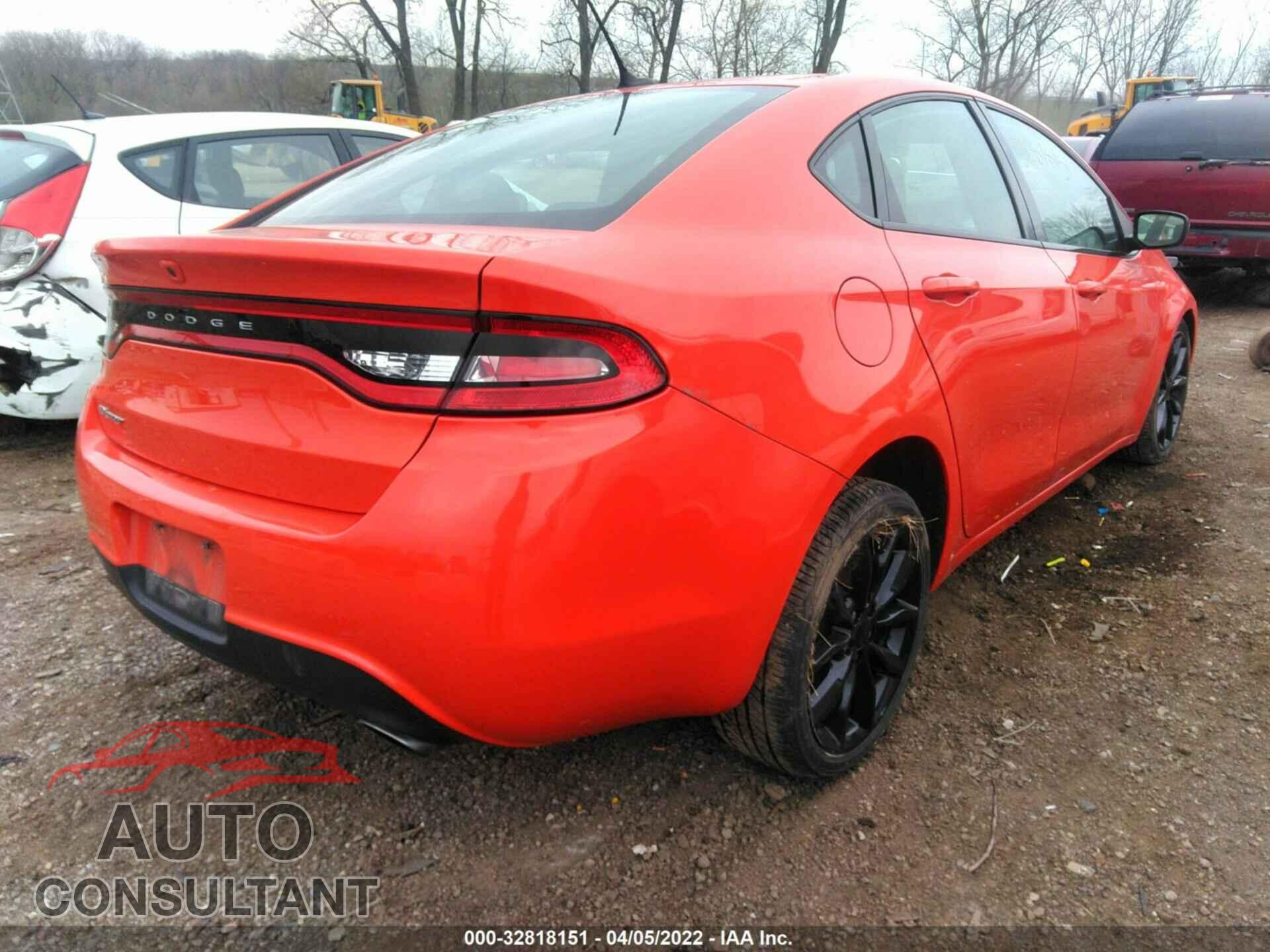 DODGE DART 2016 - 1C3CDFBB4GD701182