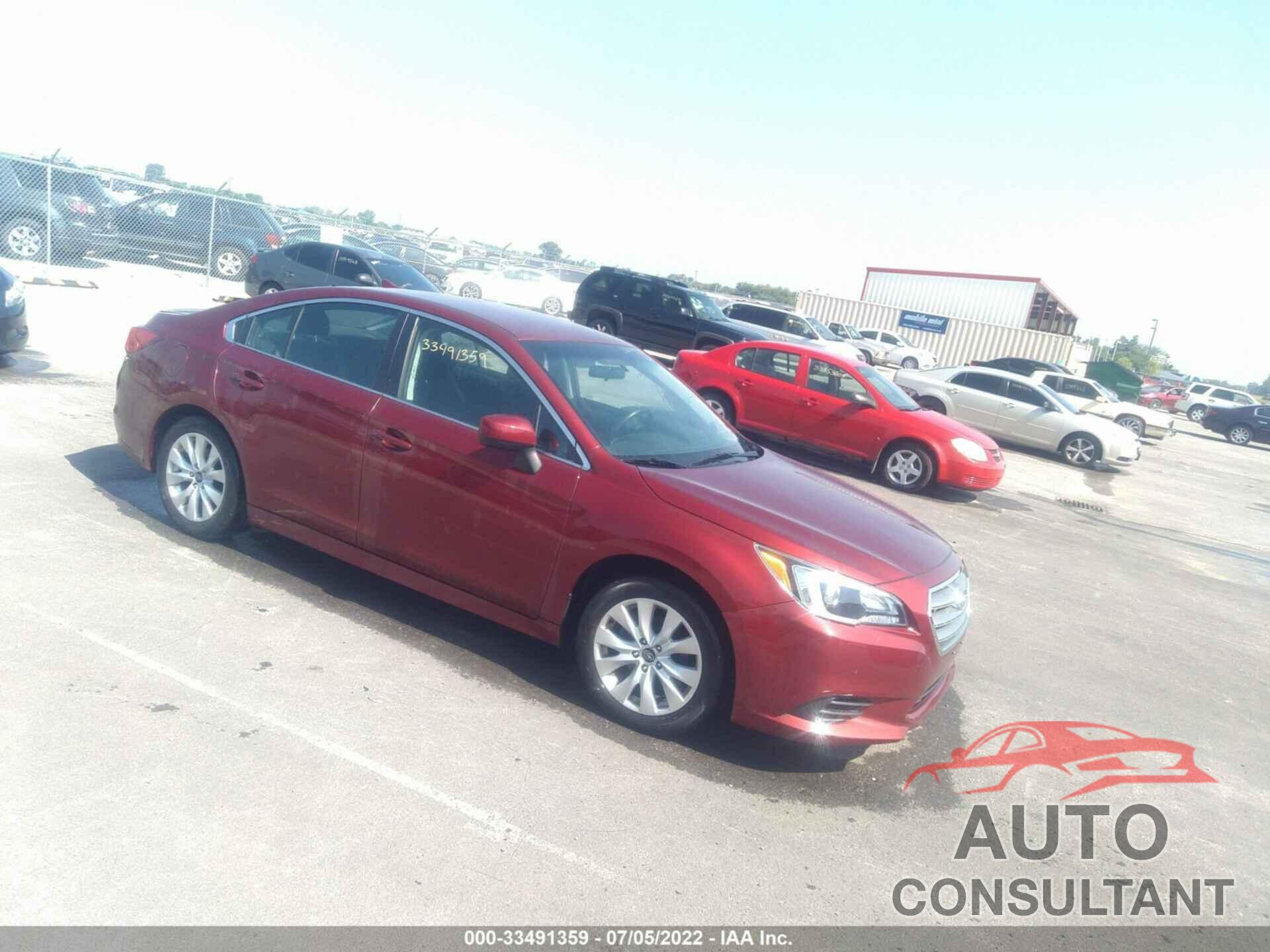 SUBARU LEGACY 2016 - 4S3BNBC69G3055416