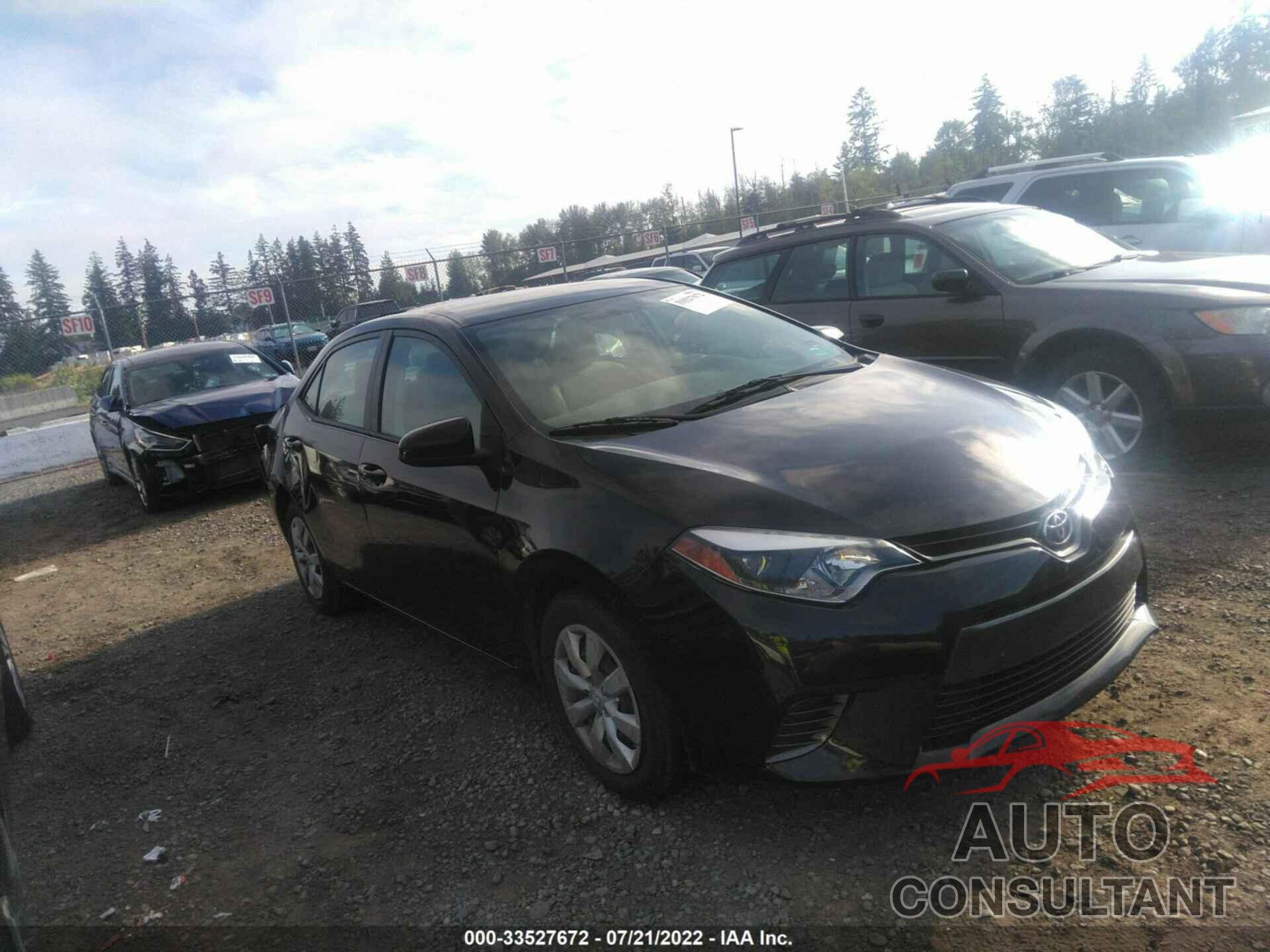 TOYOTA COROLLA 2016 - 2T1BURHE1GC544444