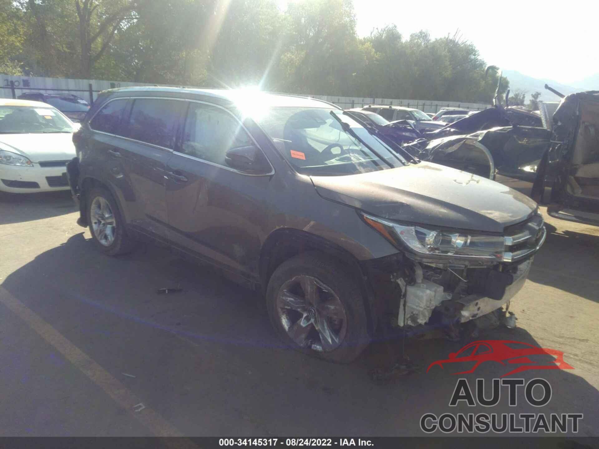 TOYOTA HIGHLANDER 2018 - 5TDDZRFH3JS871725