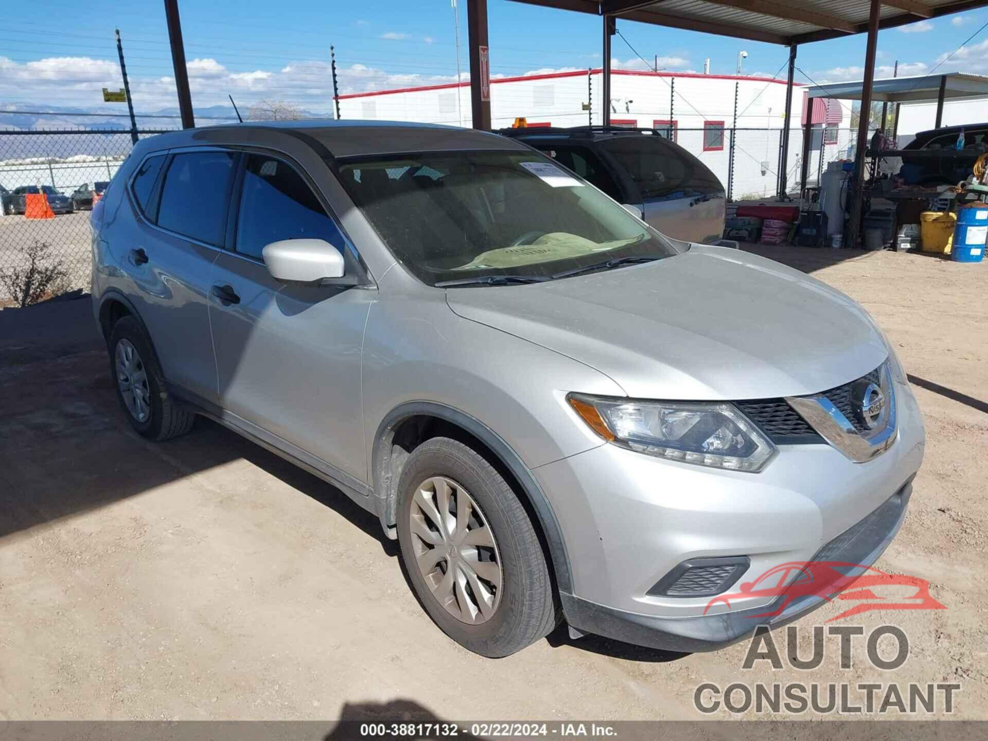 NISSAN ROGUE 2016 - KNMAT2MT3GP600623