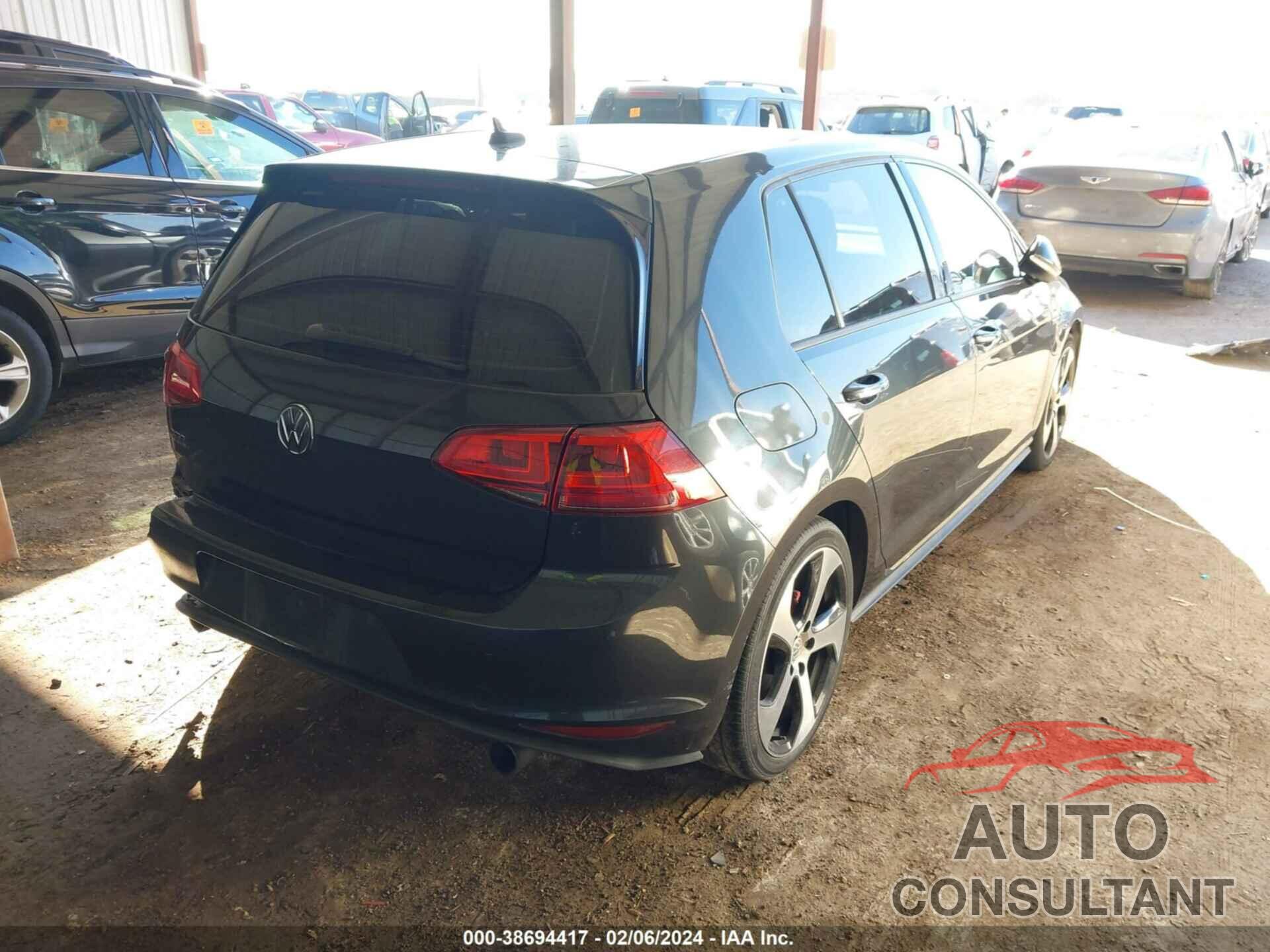 VOLKSWAGEN GOLF GTI 2017 - 3VW4T7AU2HM058474