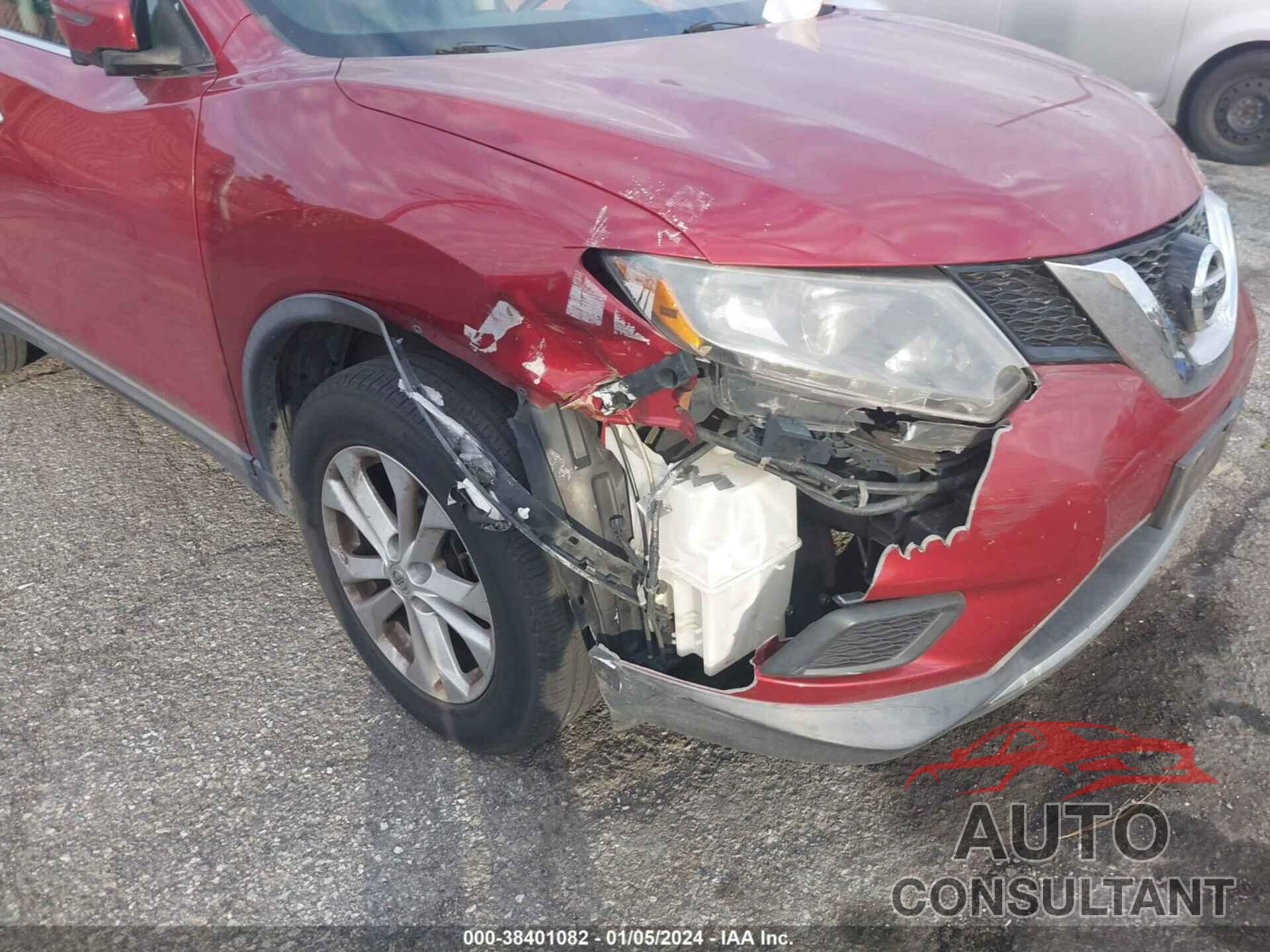 NISSAN ROGUE 2016 - KNMAT2MT0GP652680