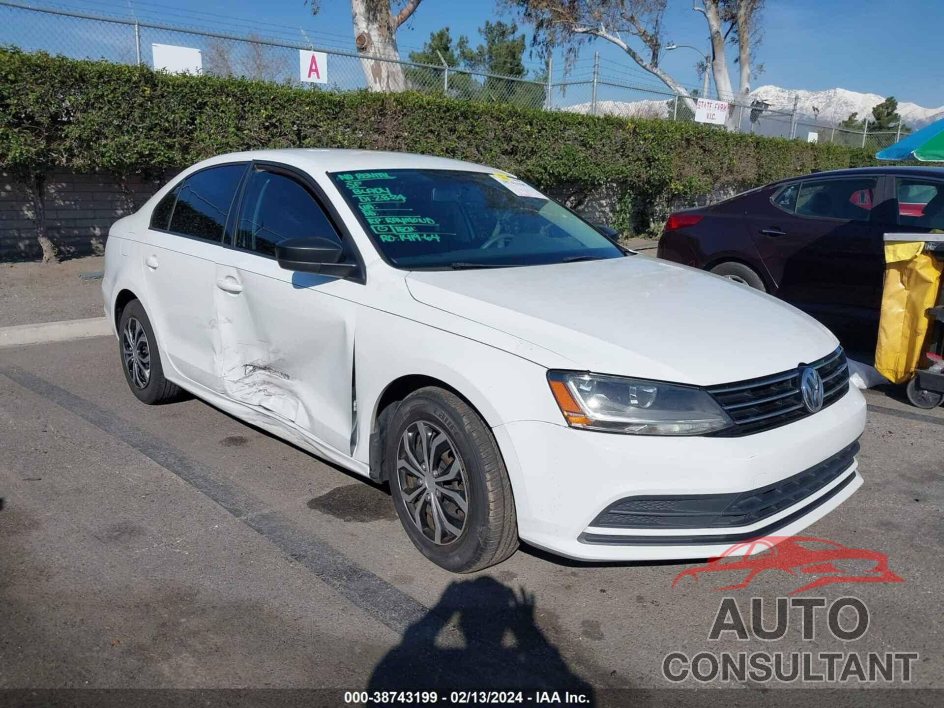 VOLKSWAGEN JETTA 2016 - 3VW267AJ2GM398999