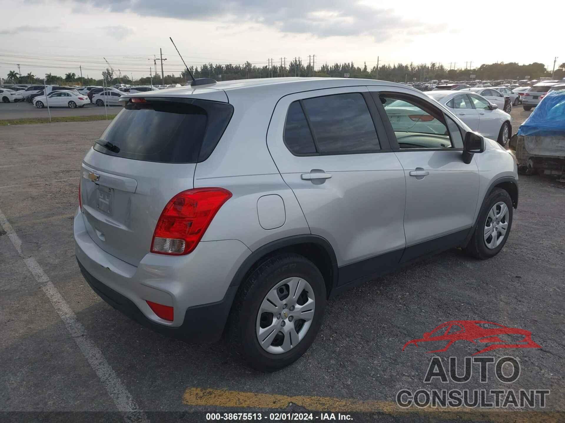 CHEVROLET TRAX 2017 - KL7CJKSB6HB184233