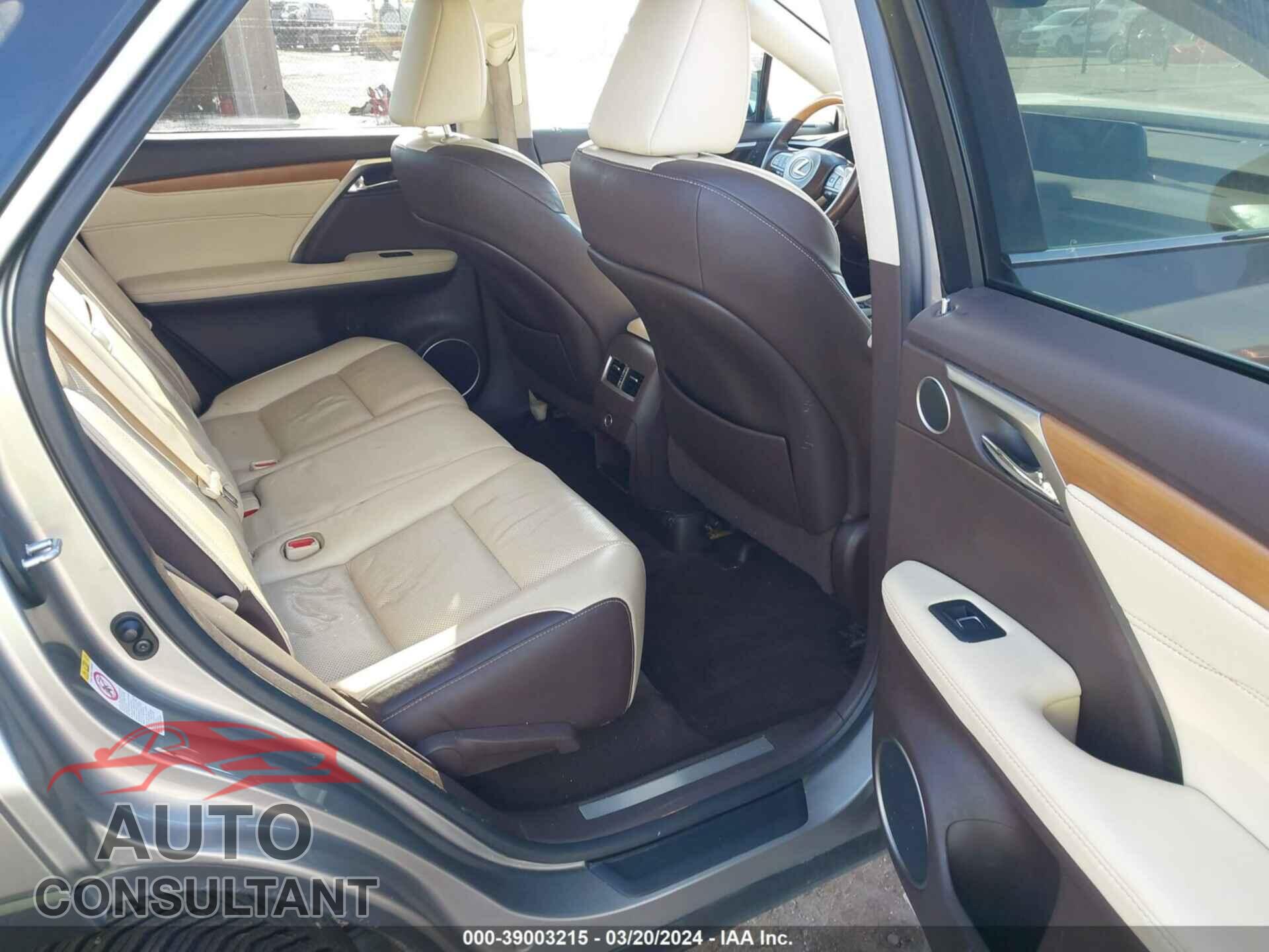 LEXUS RX 2017 - 2T2ZZMCA6HC041464