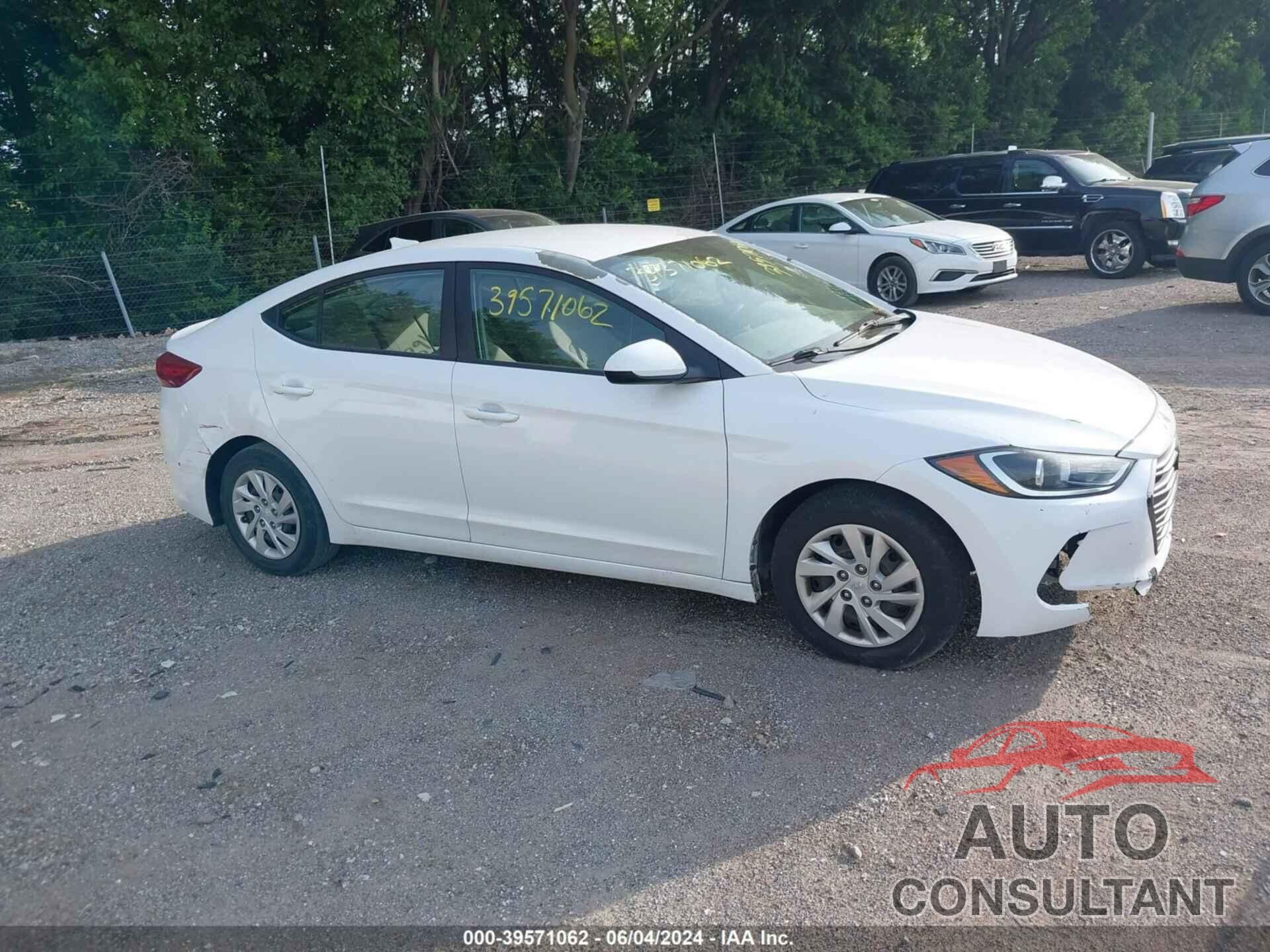 HYUNDAI ELANTRA 2017 - 5NPD74LF5HH146736