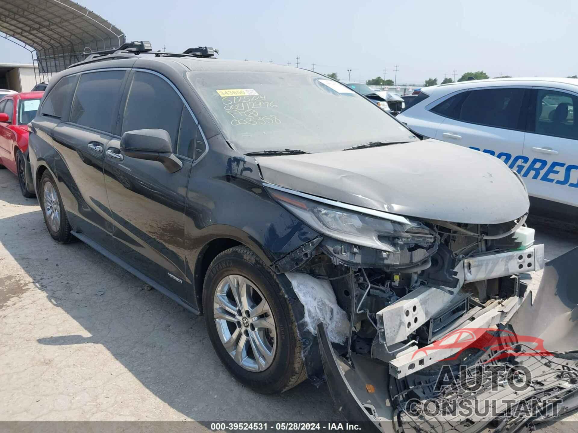 TOYOTA SIENNA 2021 - 5TDDSKFC7MS003358