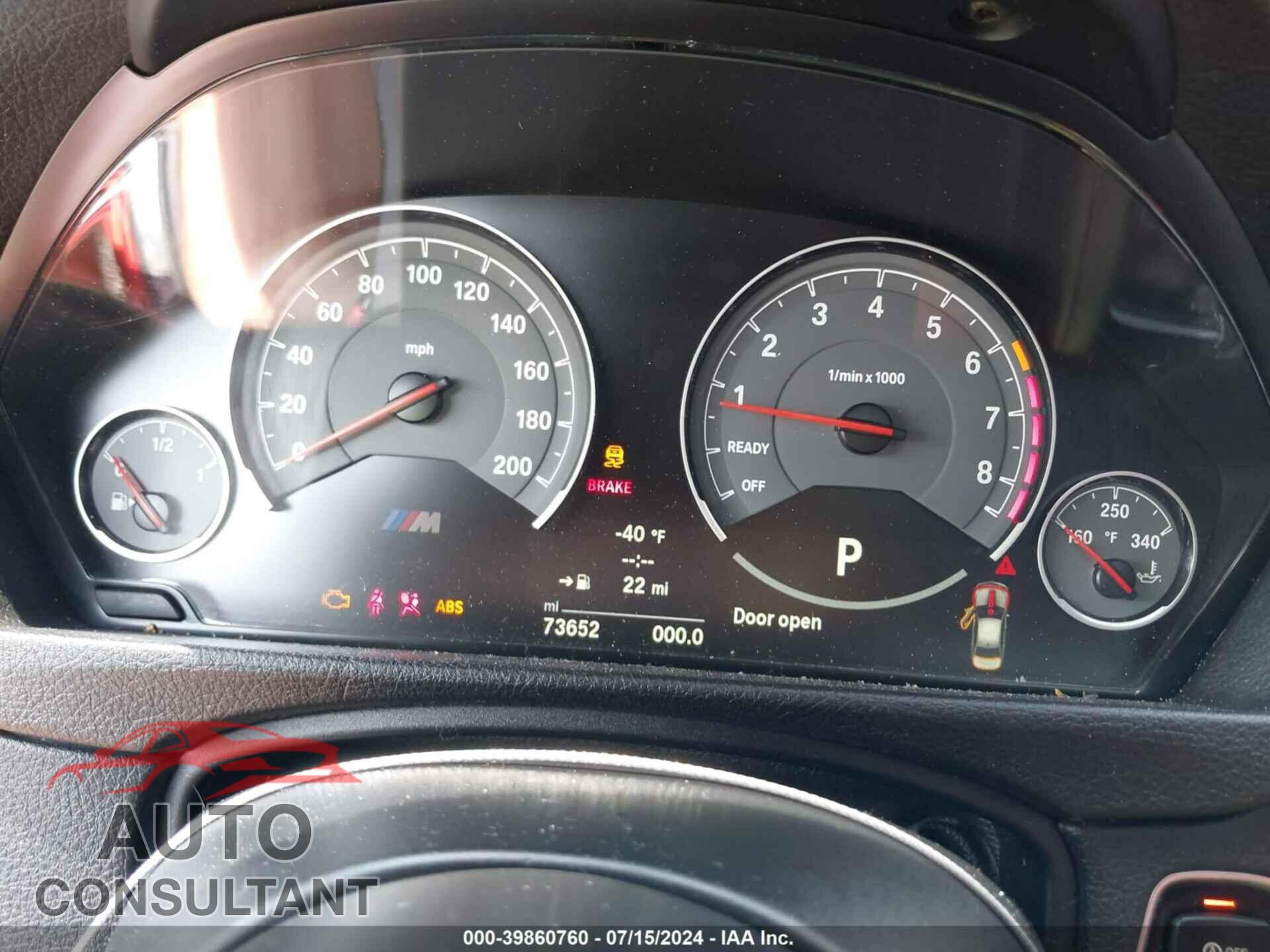 BMW M3 2016 - WBS8M9C59GP966831