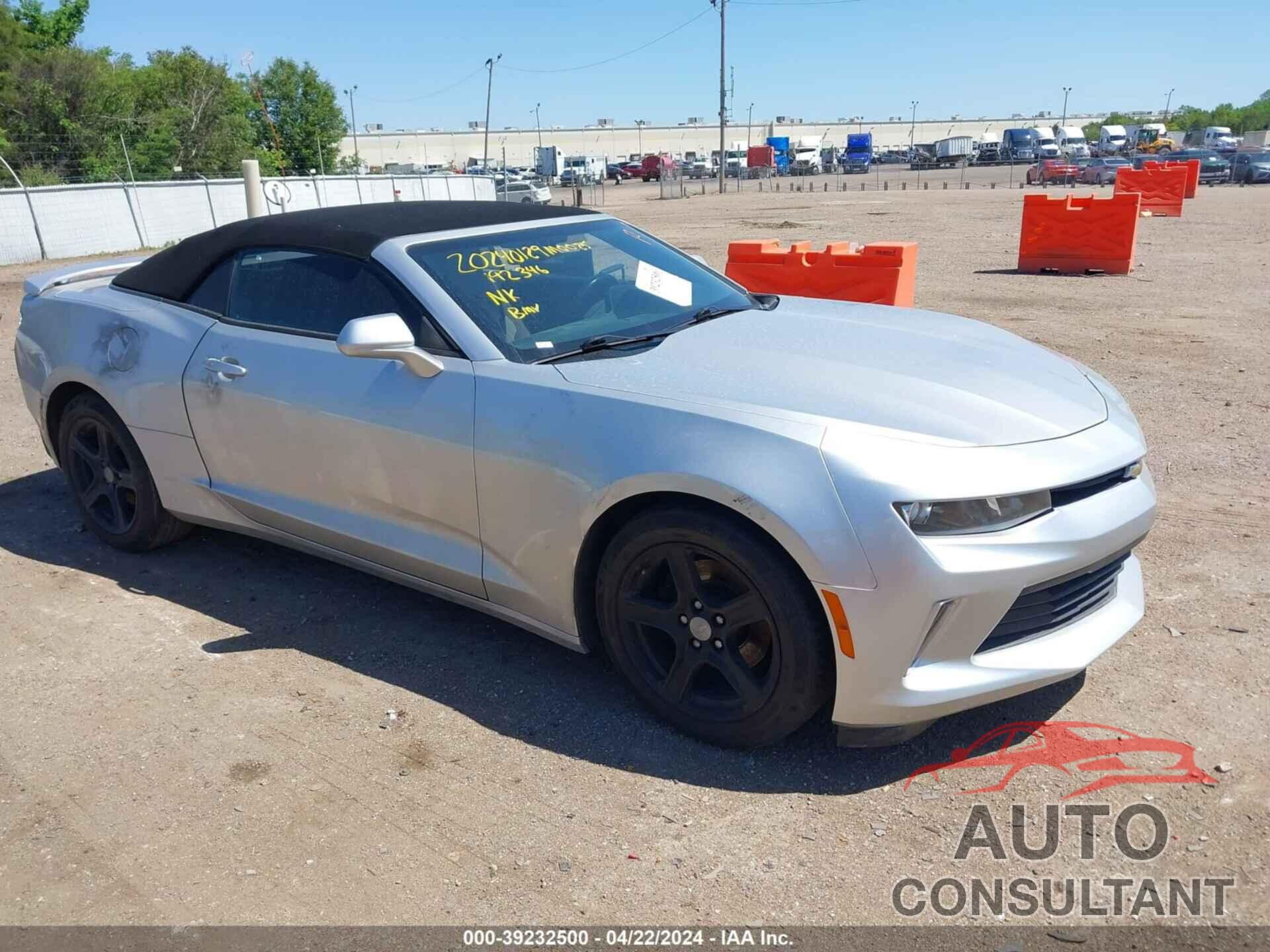 CHEVROLET CAMARO 2016 - 1G1FB3DX6G0192346