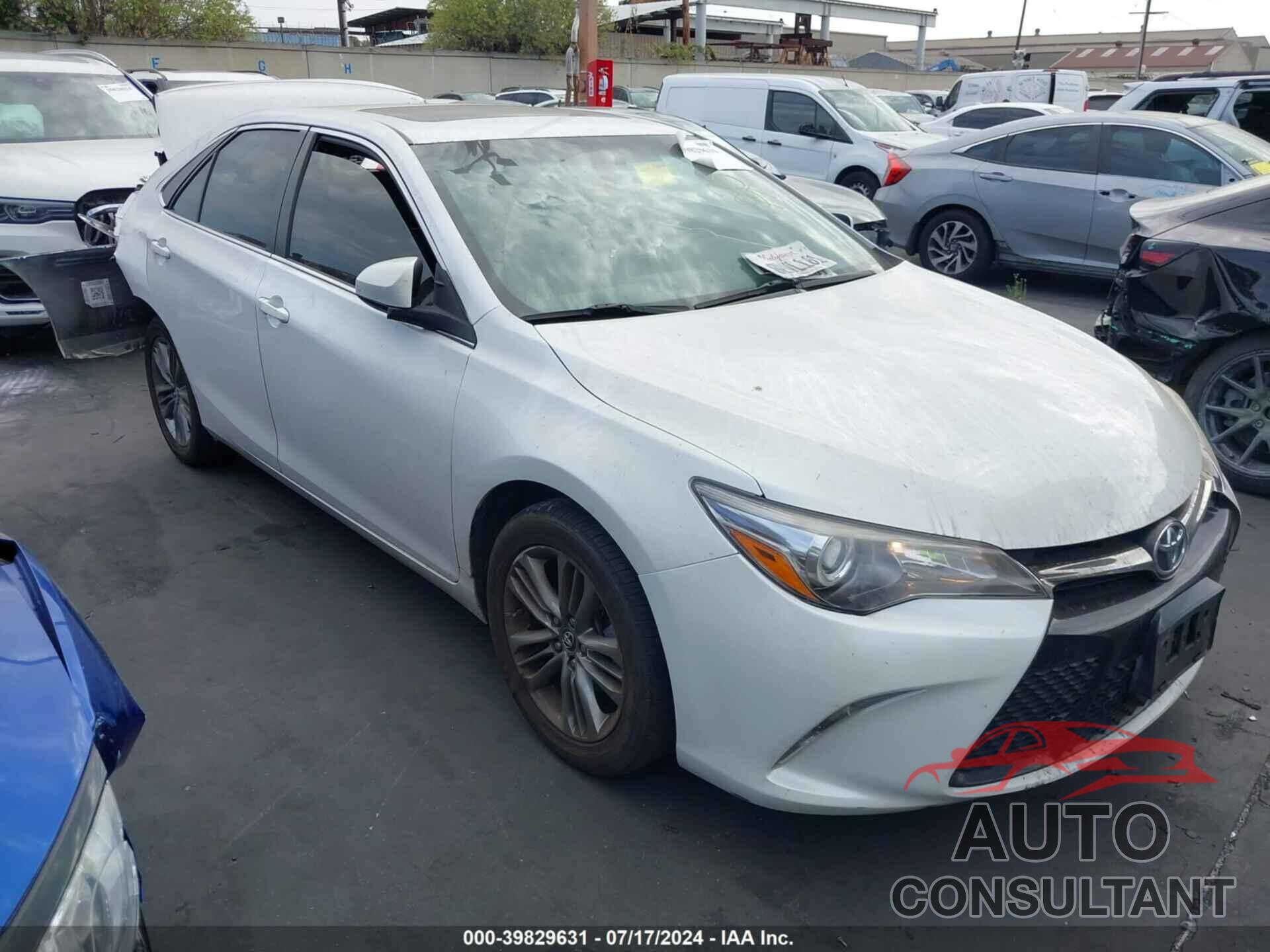 TOYOTA CAMRY 2017 - 4T1BF1FK0HU355580
