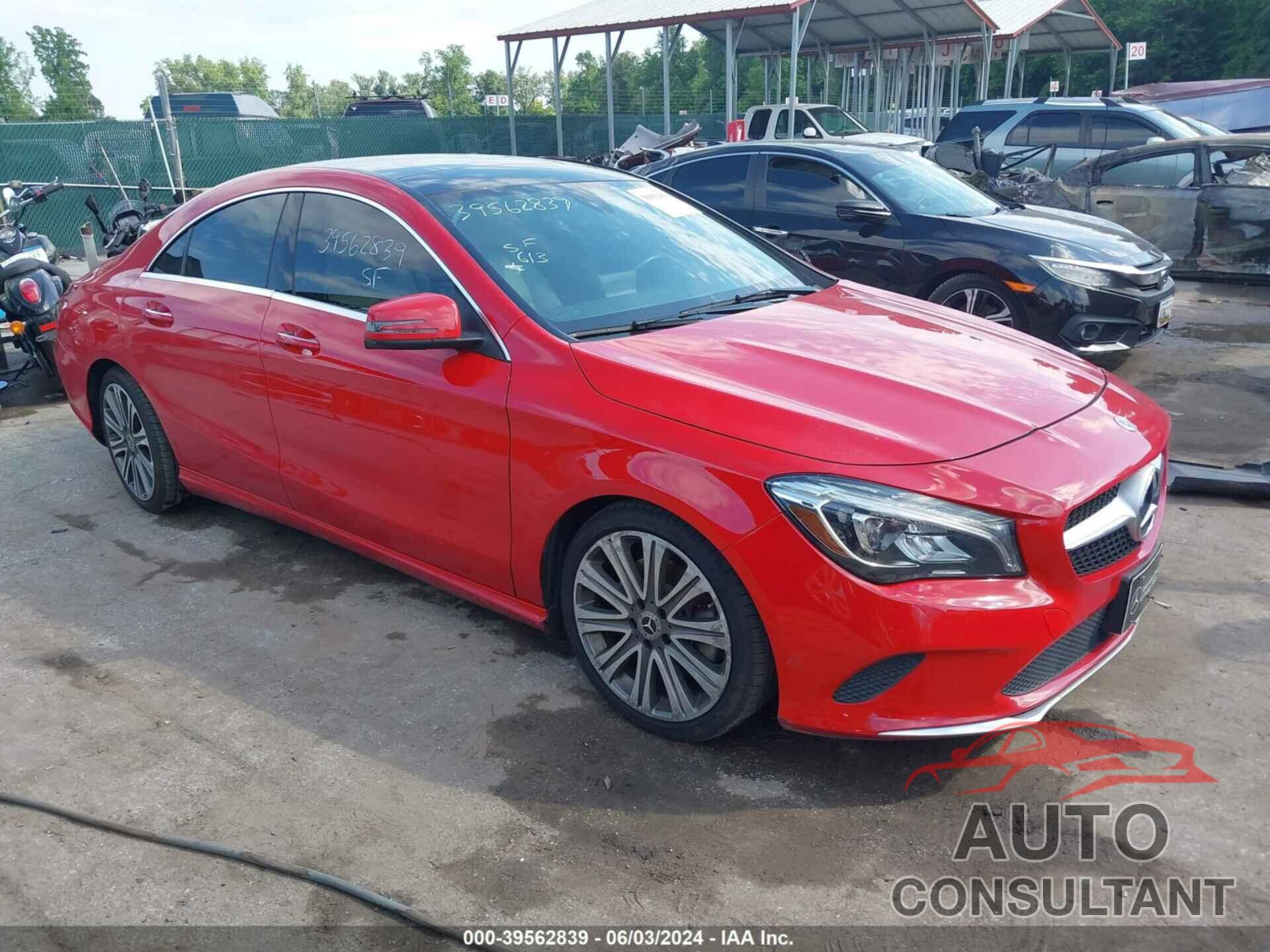 MERCEDES-BENZ CLA 250 2018 - WDDSJ4EBXJN539114