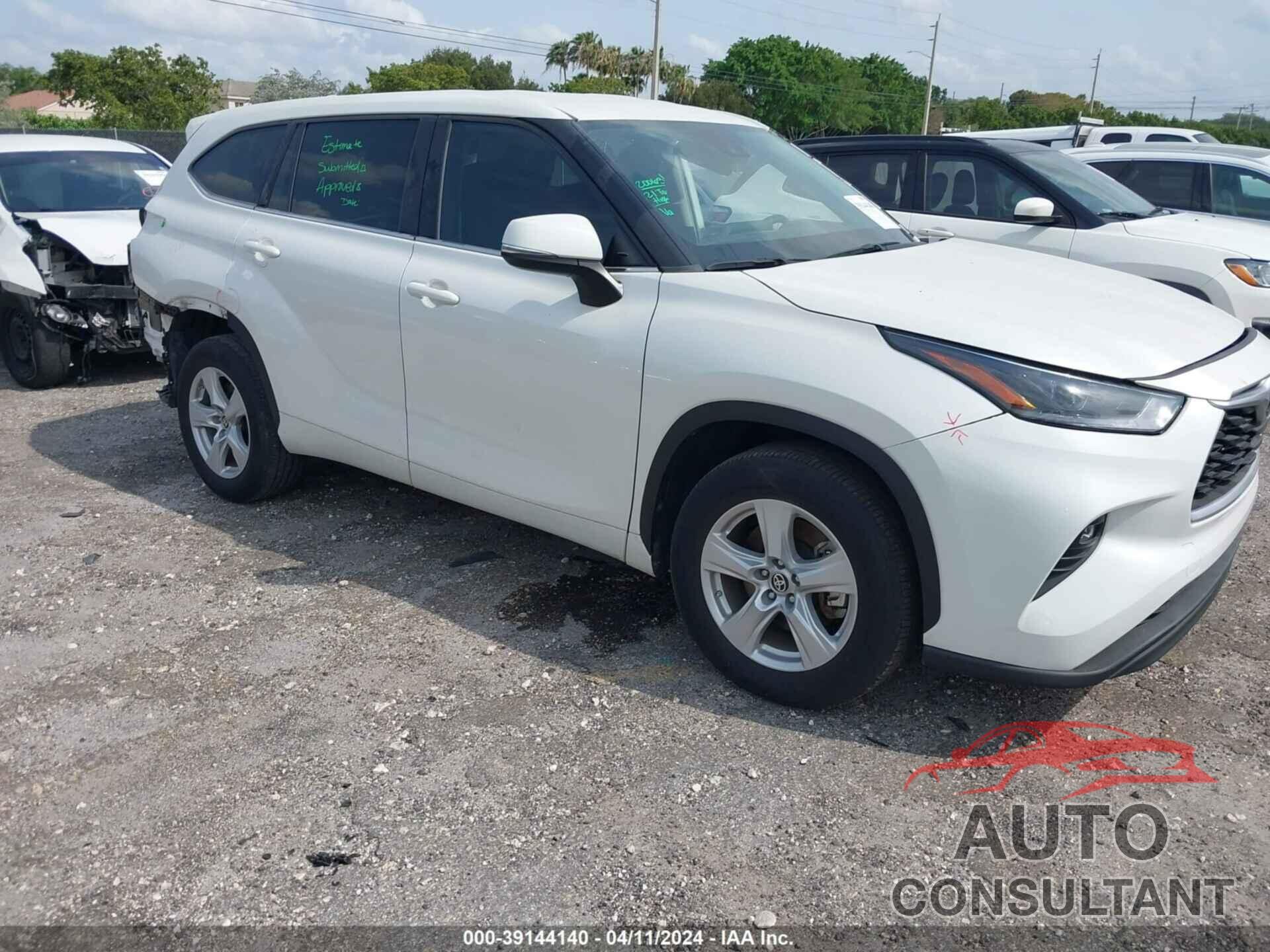 TOYOTA HIGHLANDER 2021 - 5TDZZRAH7MS530507