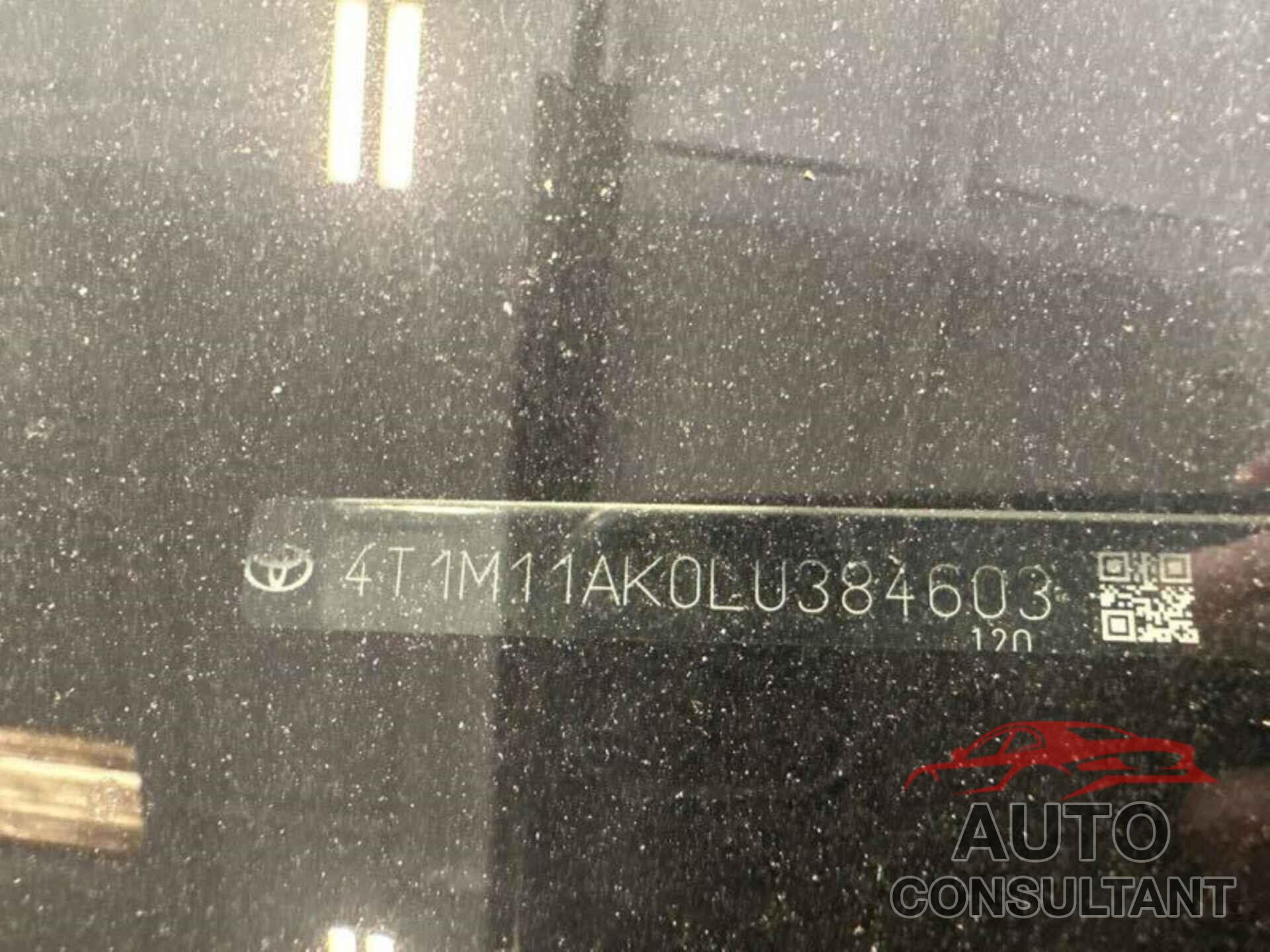TOYOTA CAMRY 2020 - 4T1M11AK0LU384603