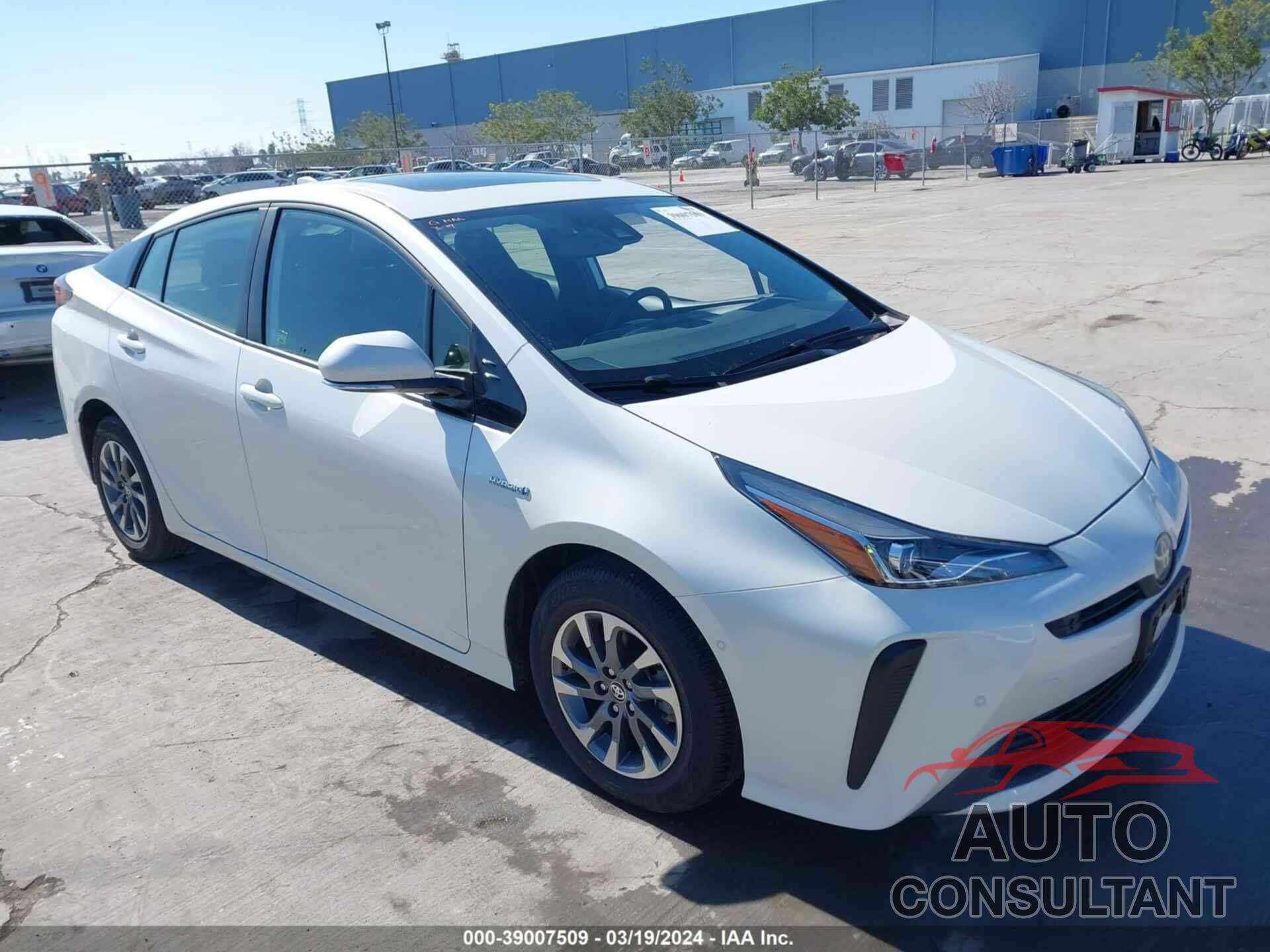 TOYOTA PRIUS 2020 - JTDKARFU5L3113580