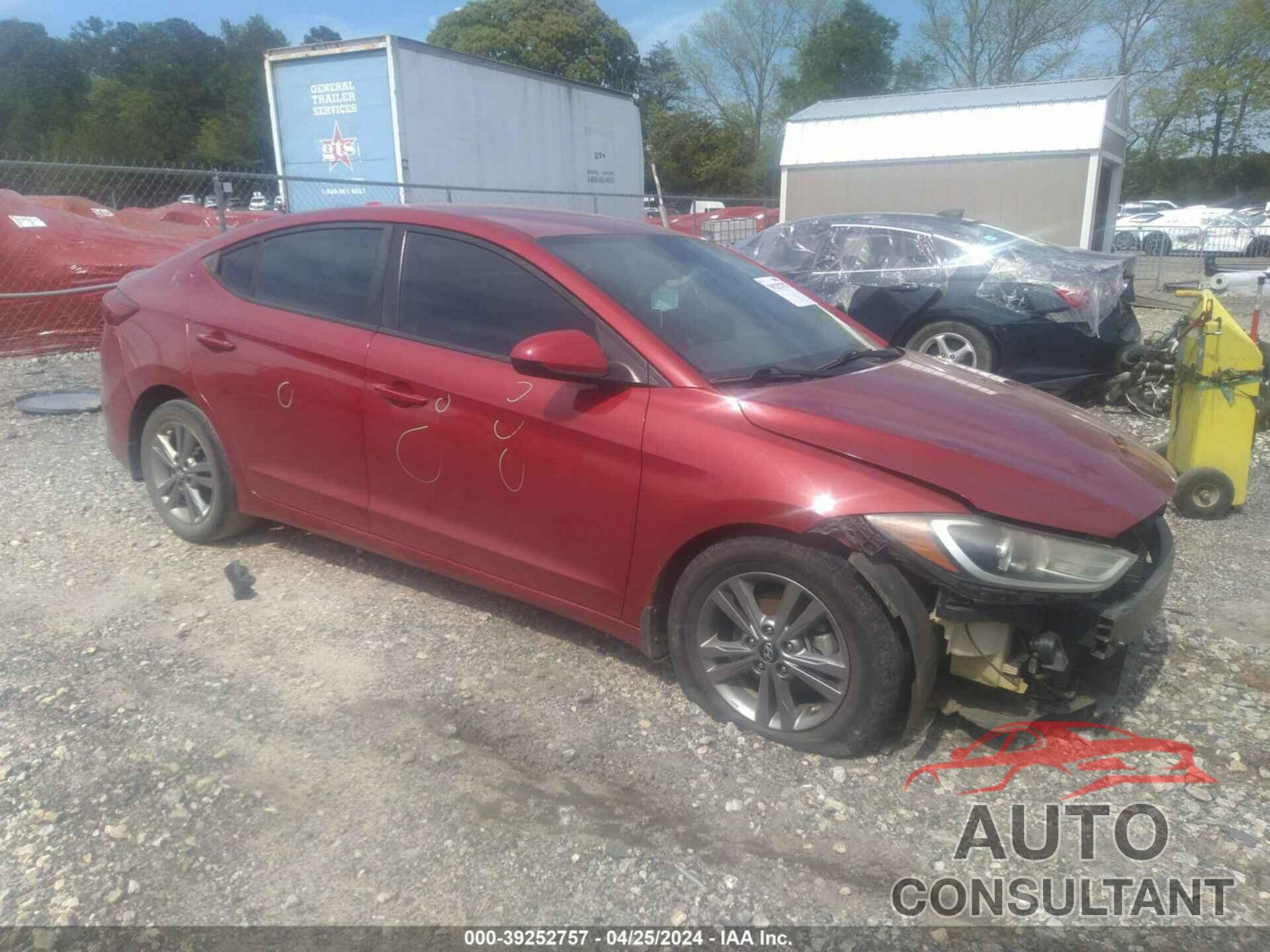 HYUNDAI ELANTRA 2017 - KMHD84LF1HU401641
