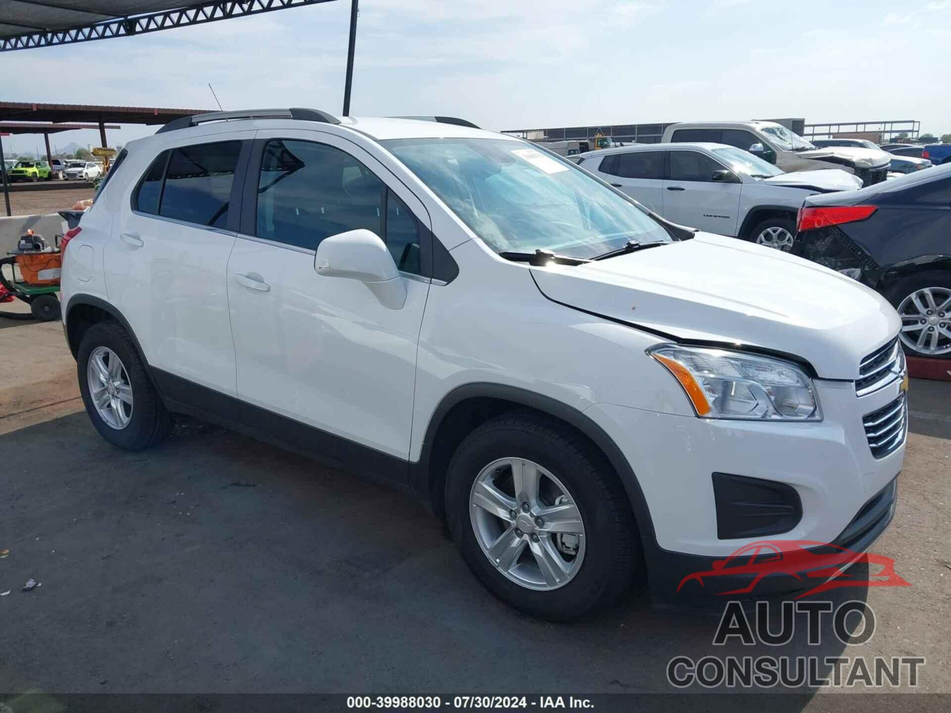 CHEVROLET TRAX 2016 - 3GNCJLSB5GL138681