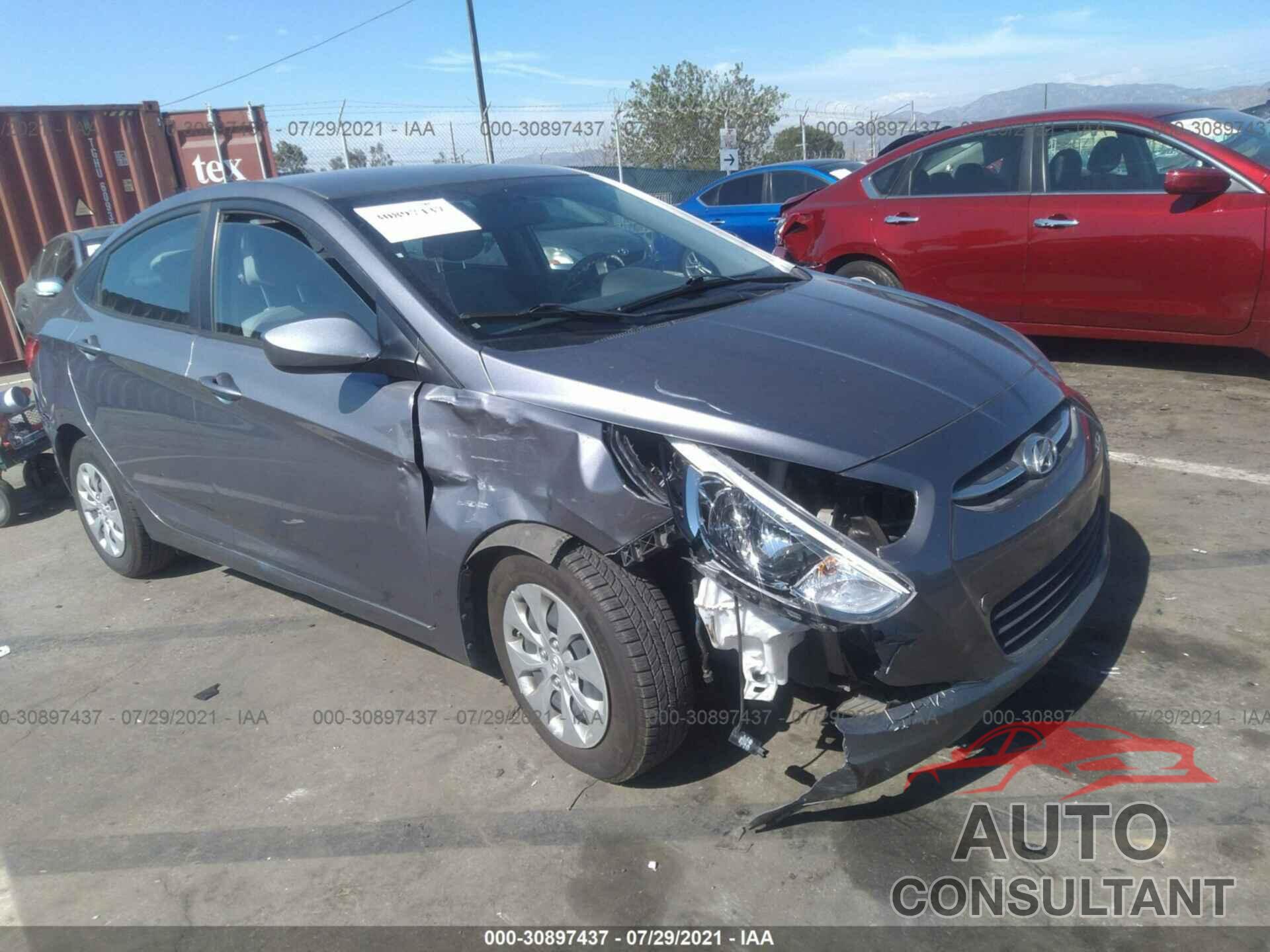HYUNDAI ACCENT 2016 - KMHCT4AE9GU070701