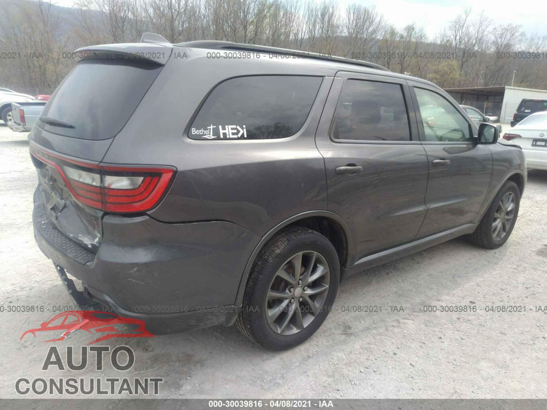 DODGE DURANGO 2017 - 1C4RDJDG4HC752450