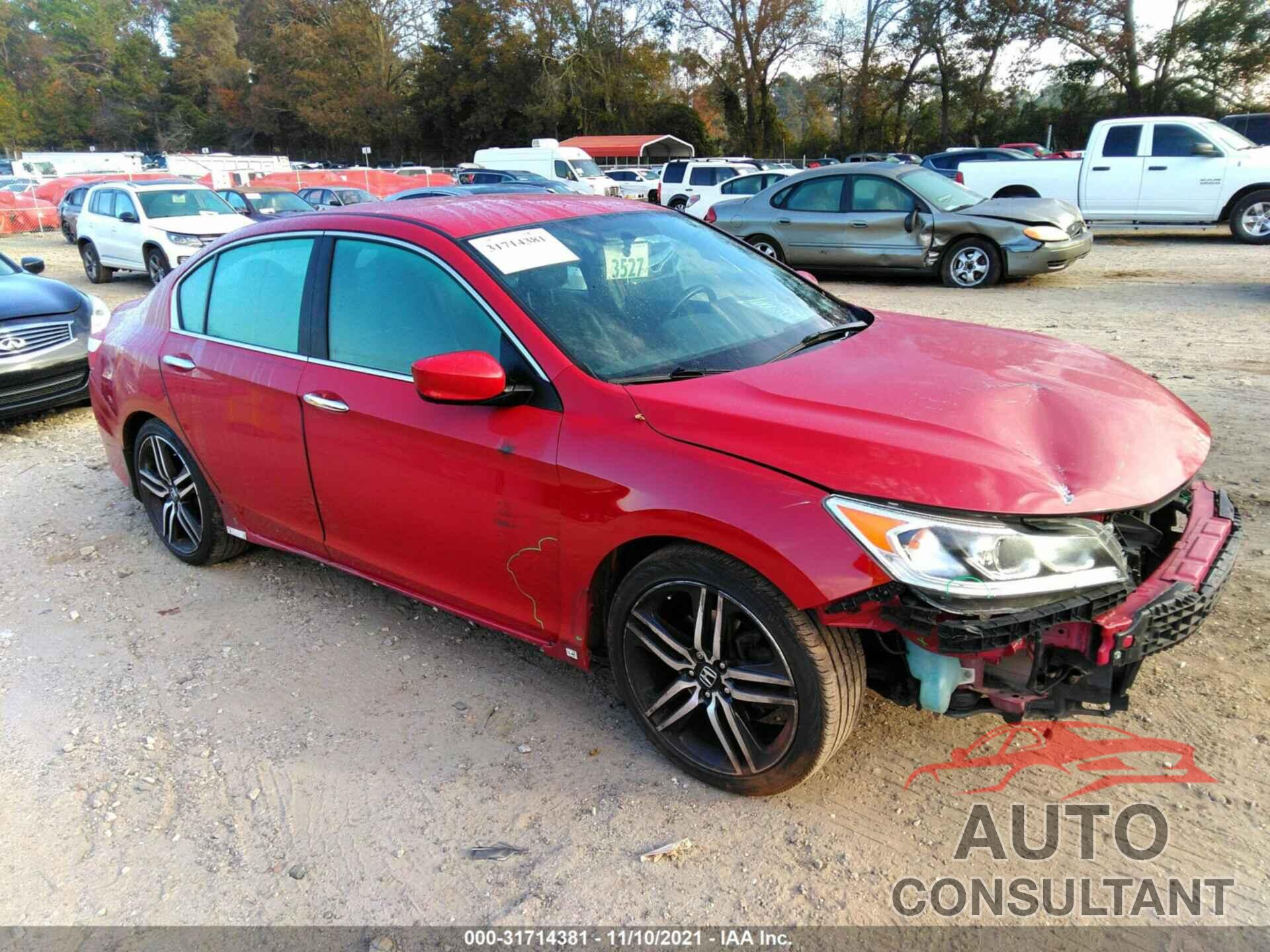 HONDA ACCORD SEDAN 2016 - 1HGCR2E55GA228245
