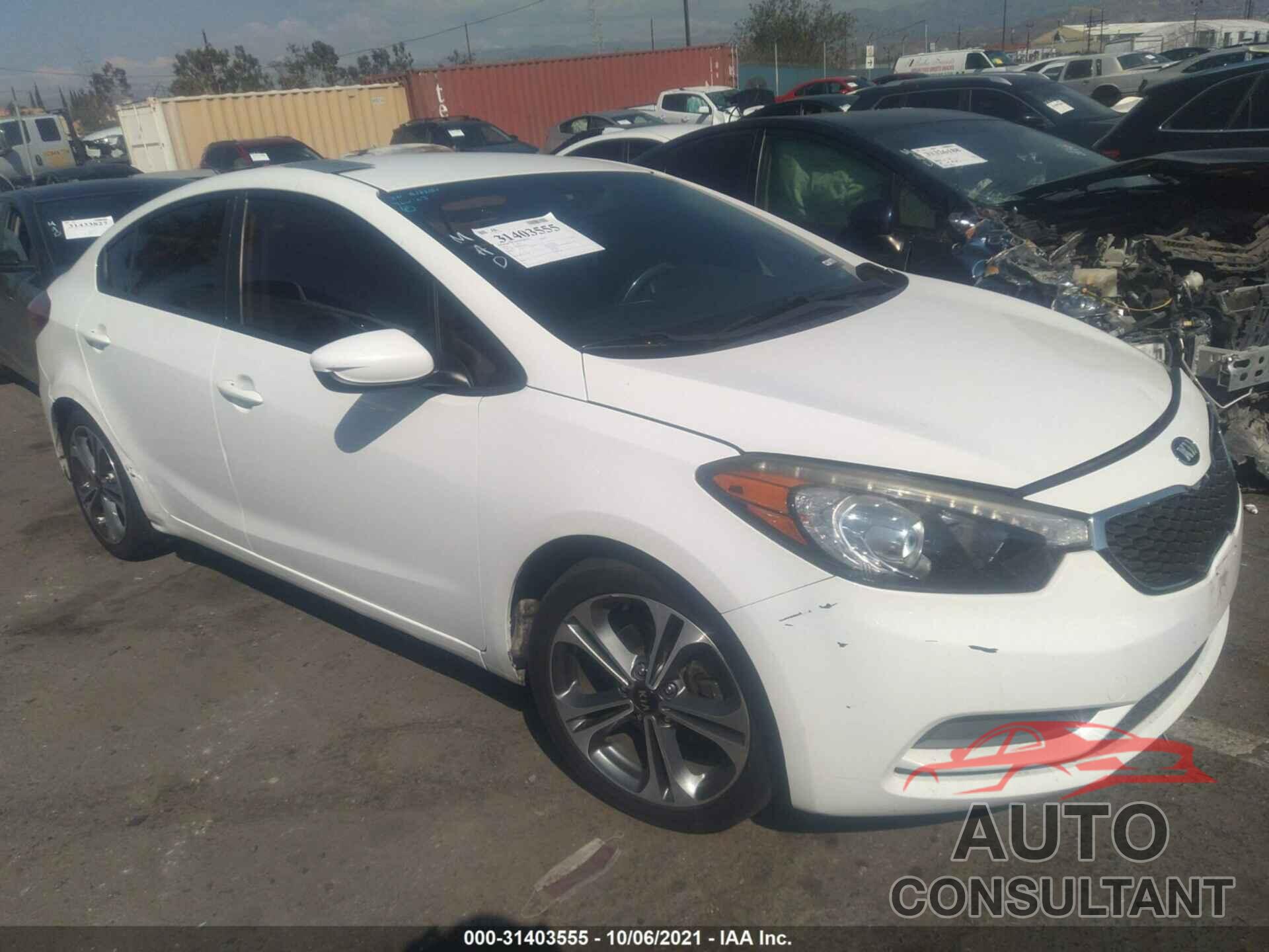 KIA FORTE 2016 - KNAFK4A66G5550733