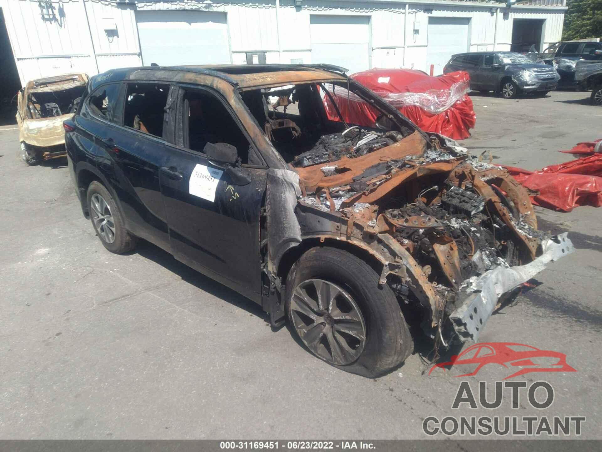TOYOTA HIGHLANDER 2021 - 5TDGZRBH1MS123630