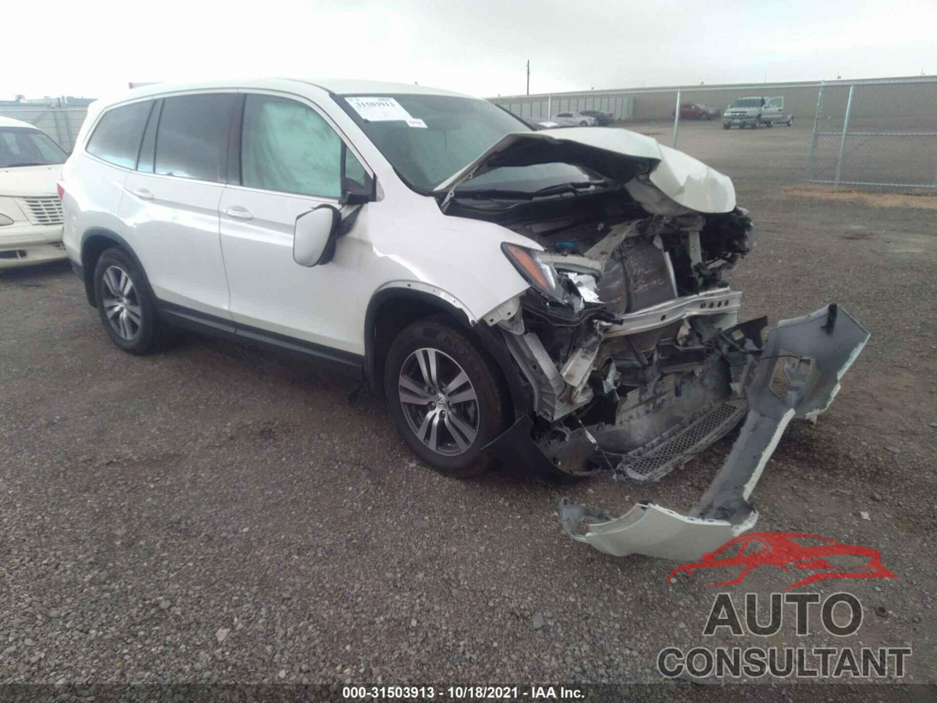 HONDA PILOT 2017 - 5FNYF5H31HB024706