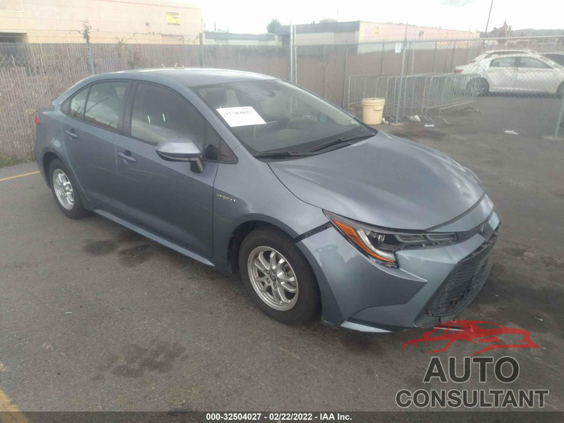 TOYOTA COROLLA 2020 - JTDEBRBE6LJ002752