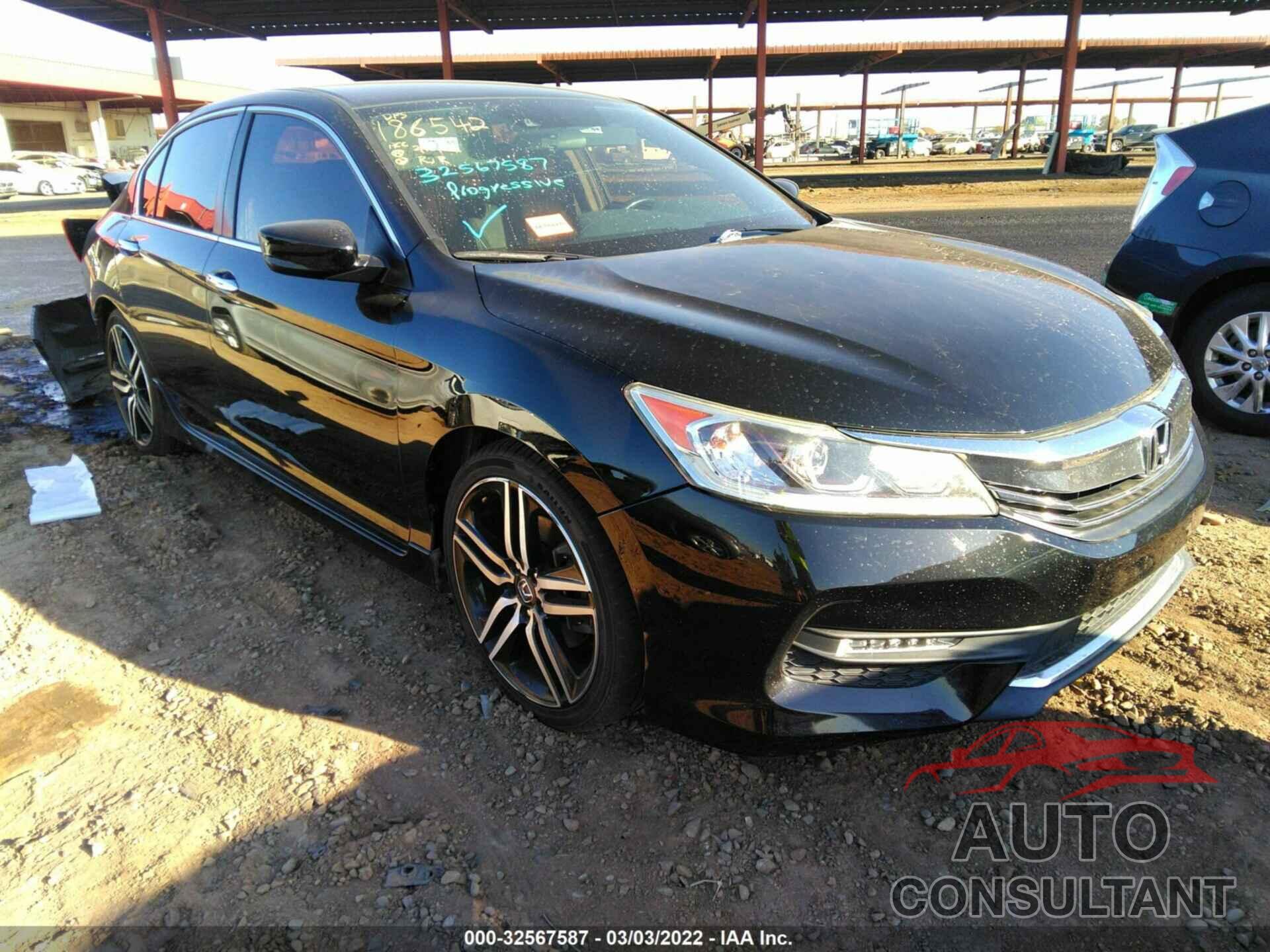 HONDA ACCORD SEDAN 2016 - 1HGCR2F63GA078742