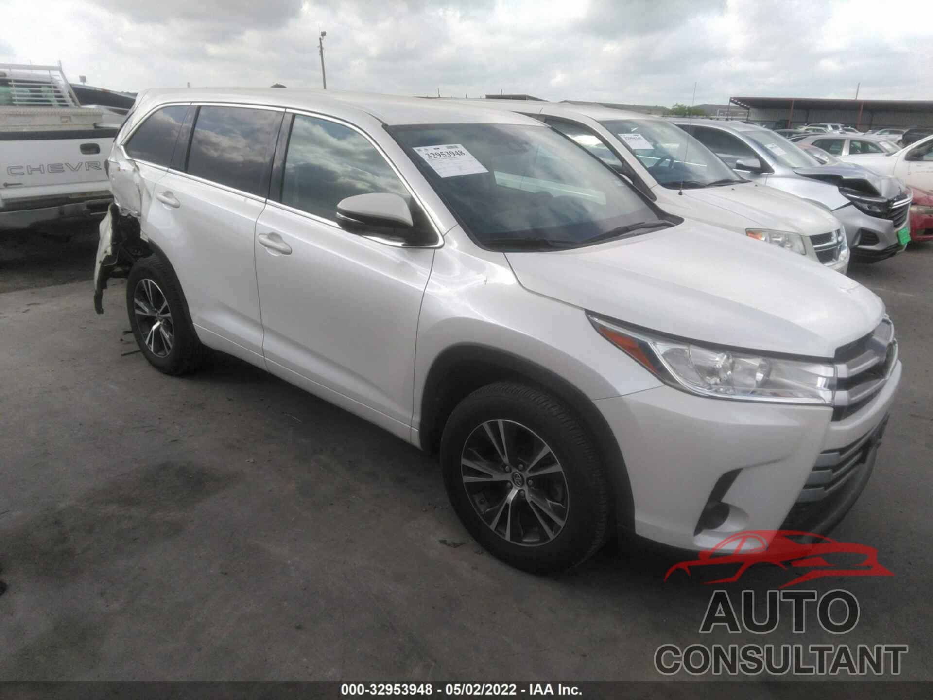 TOYOTA HIGHLANDER 2018 - 5TDZARFH7JS033727