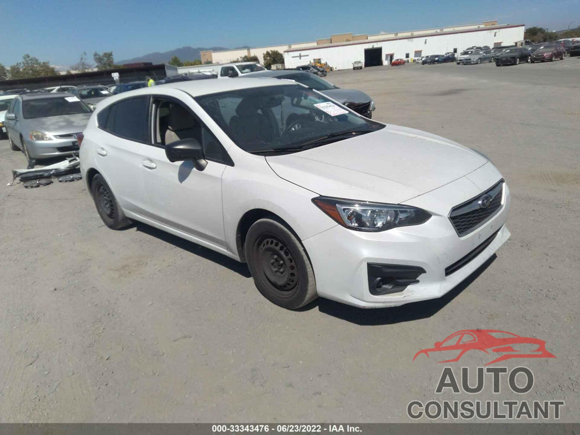 SUBARU IMPREZA 2019 - 4S3GTAA63K3700594