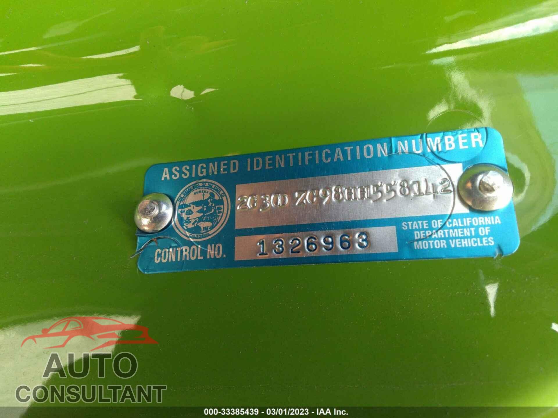 DODGE CHALLENGER 2017 - 2C3CDZC98HH558142