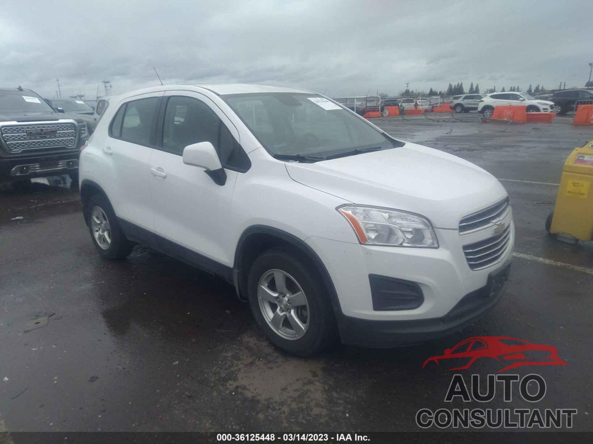 CHEVROLET TRAX 2015 - KL7CJPSB1FB219593