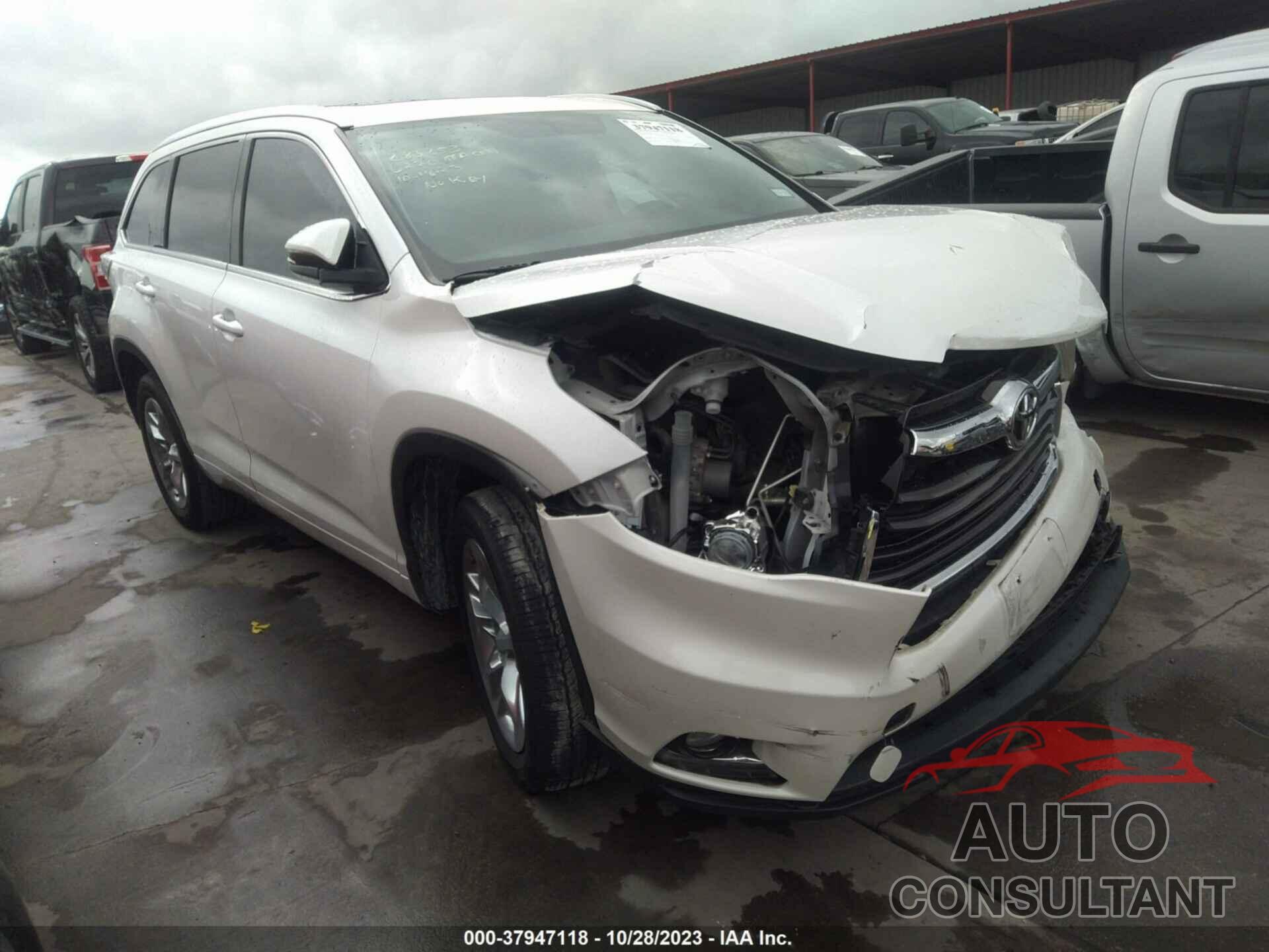 TOYOTA HIGHLANDER 2016 - 5TDYKRFH2GS173766