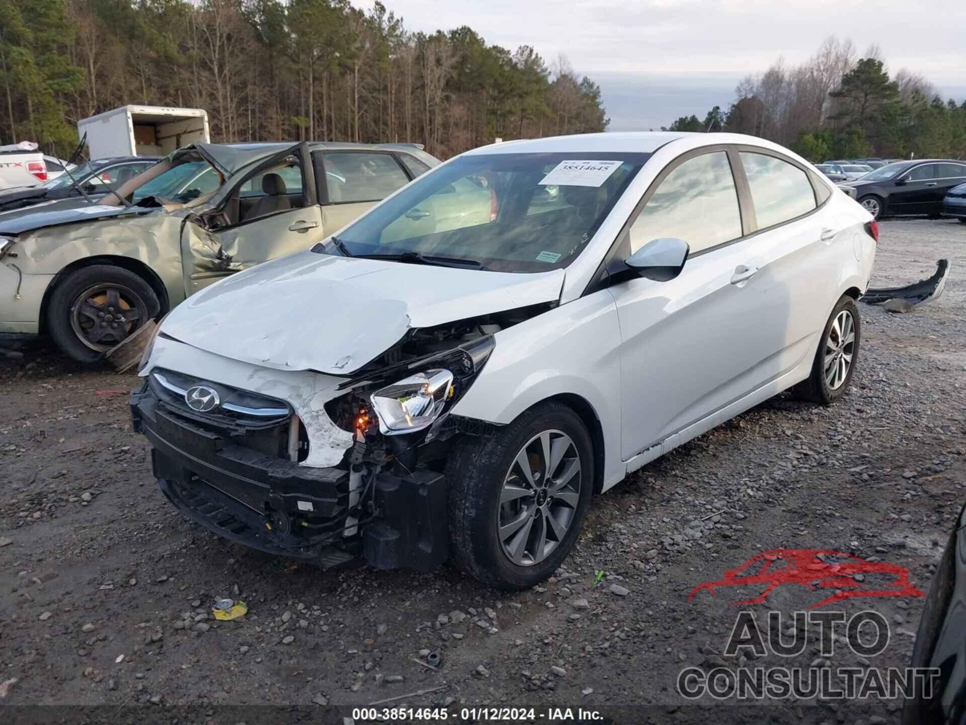 HYUNDAI ACCENT 2017 - KMHCT4AE8HU348702