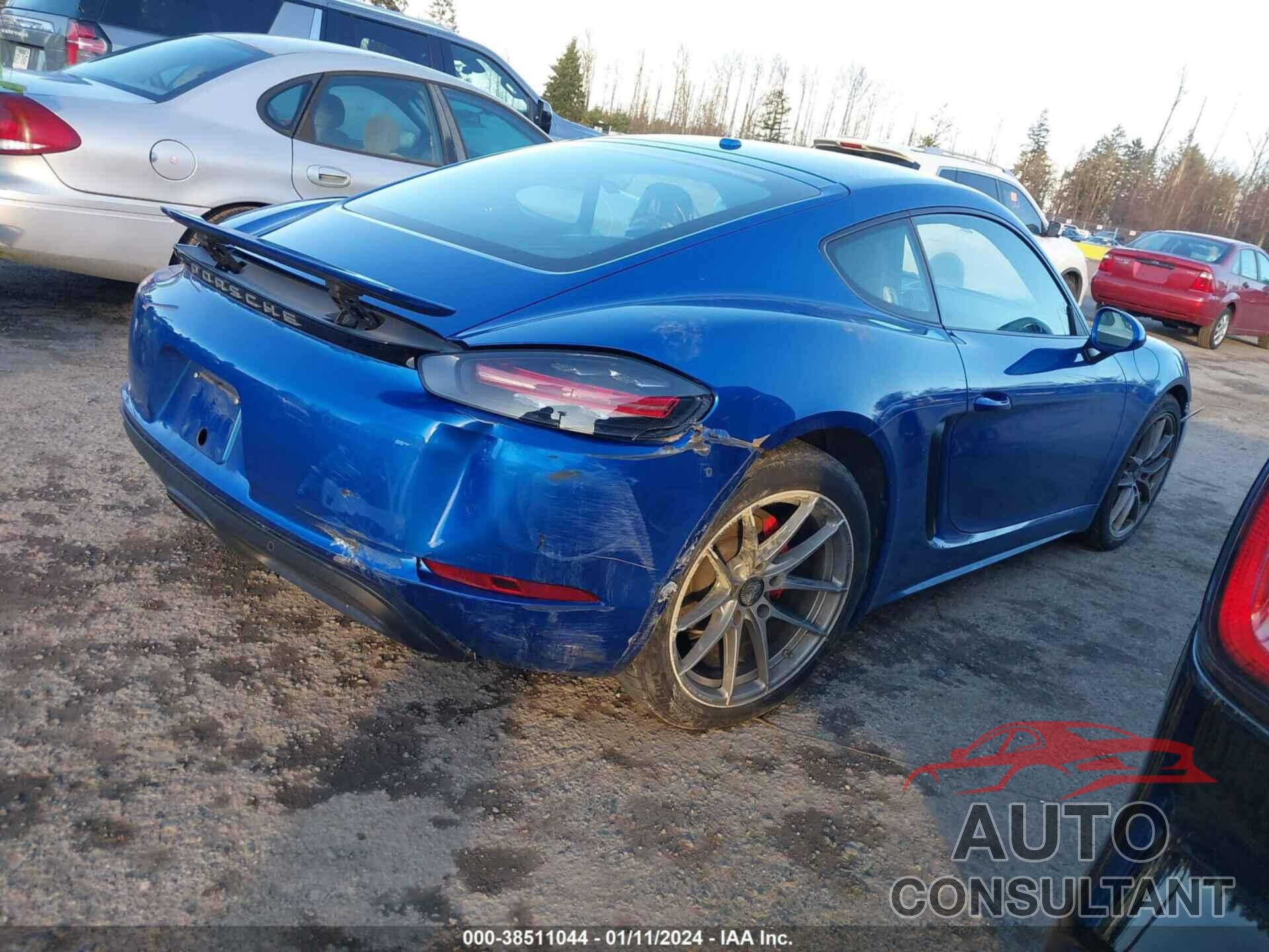 PORSCHE 718 CAYMAN 2018 - WP0AB2A87JK279161