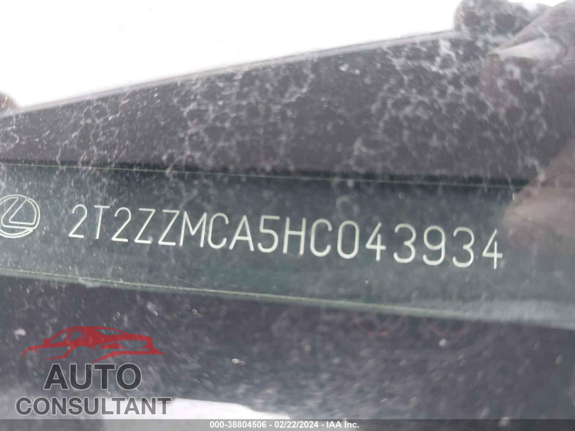 LEXUS RX 2017 - 2T2ZZMCA5HC043934