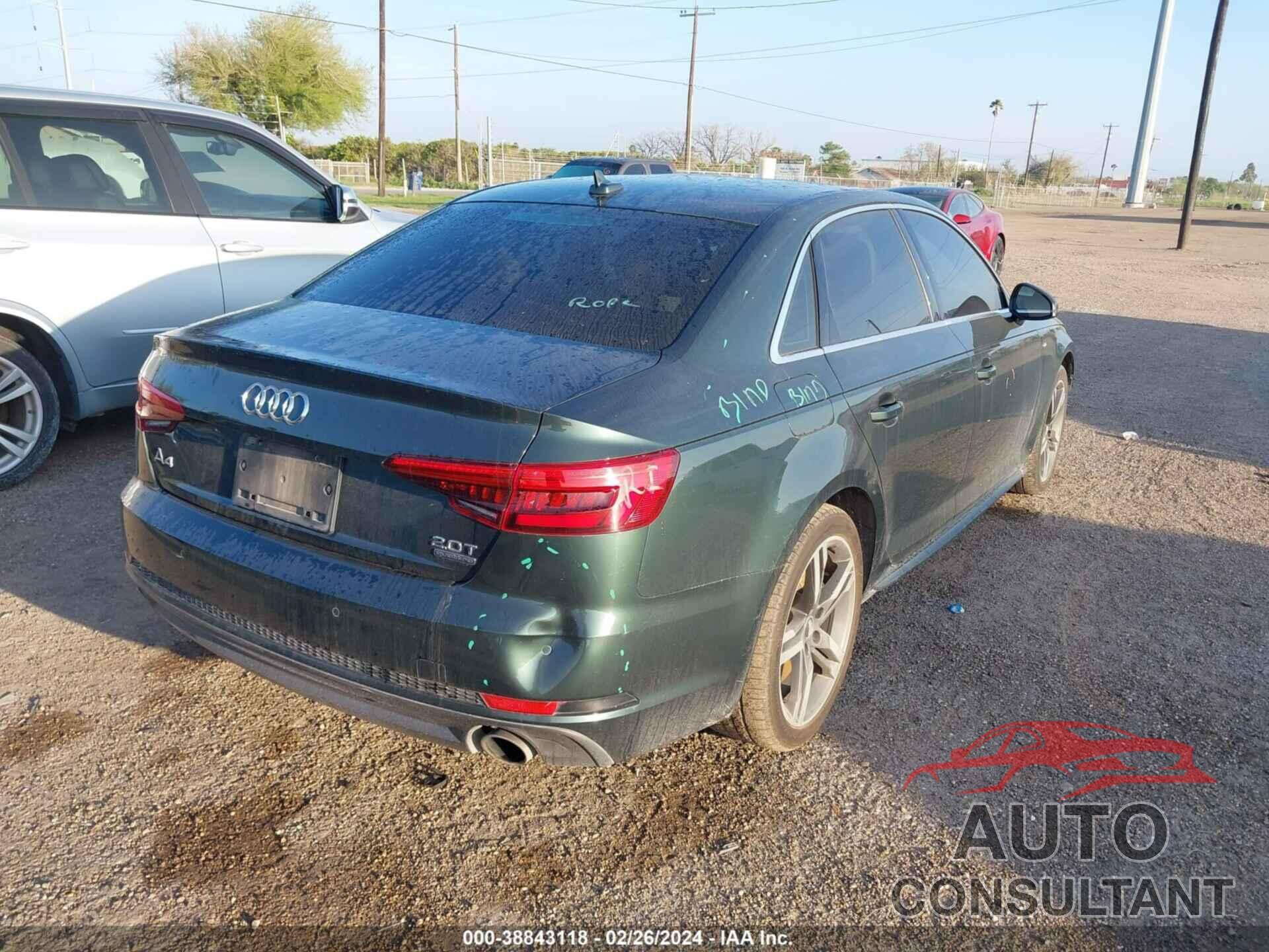 AUDI A4 2017 - WAUENAF44HN028645