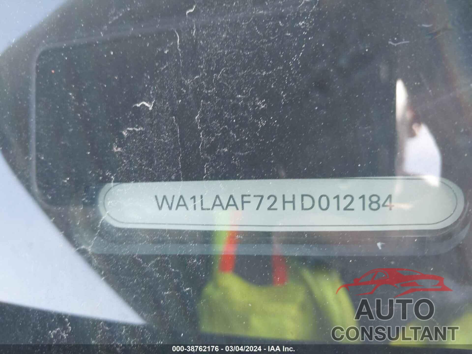 AUDI Q7 2017 - WA1LAAF72HD012184