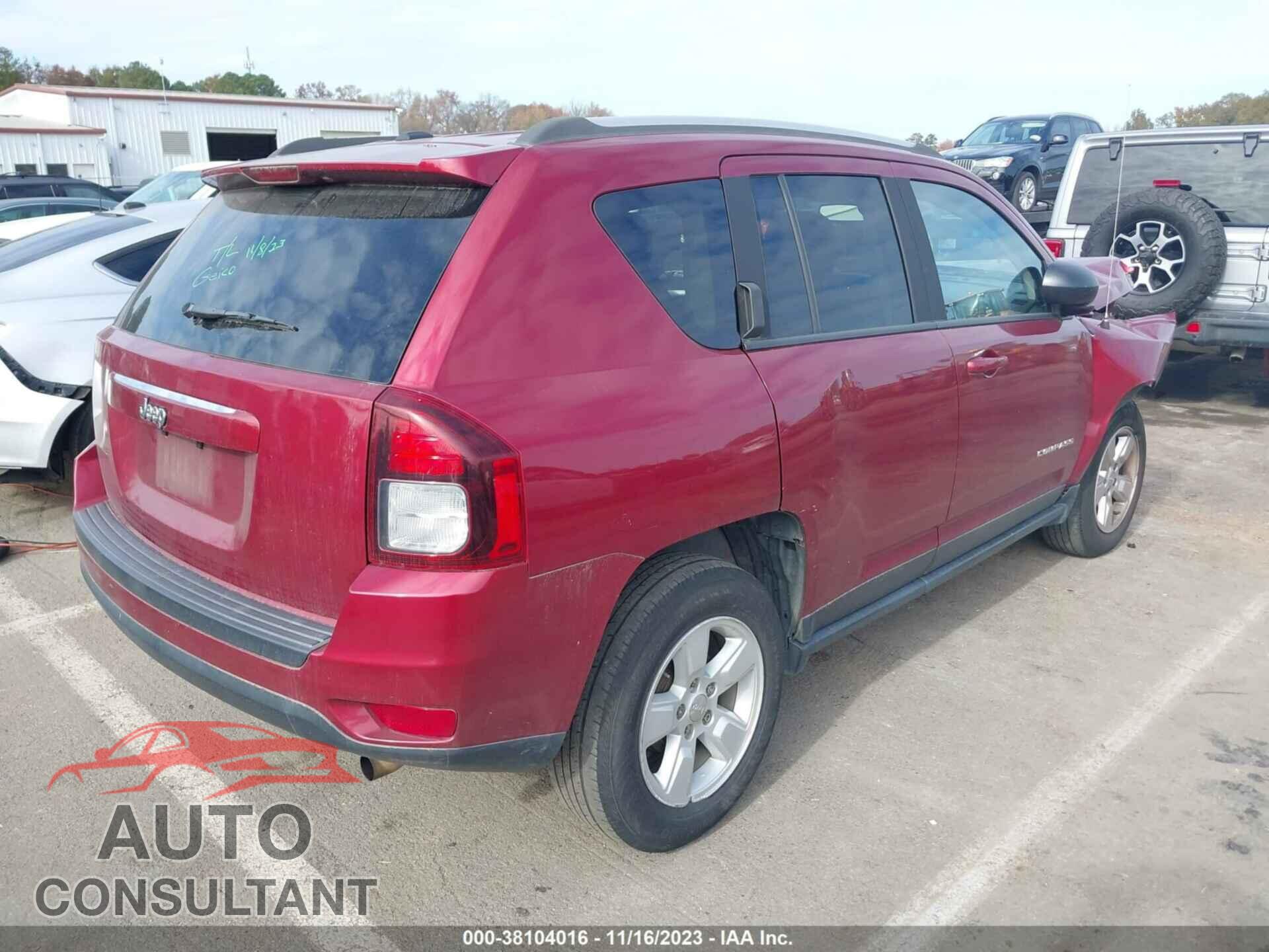 JEEP COMPASS 2016 - 1C4NJCBB1GD761058