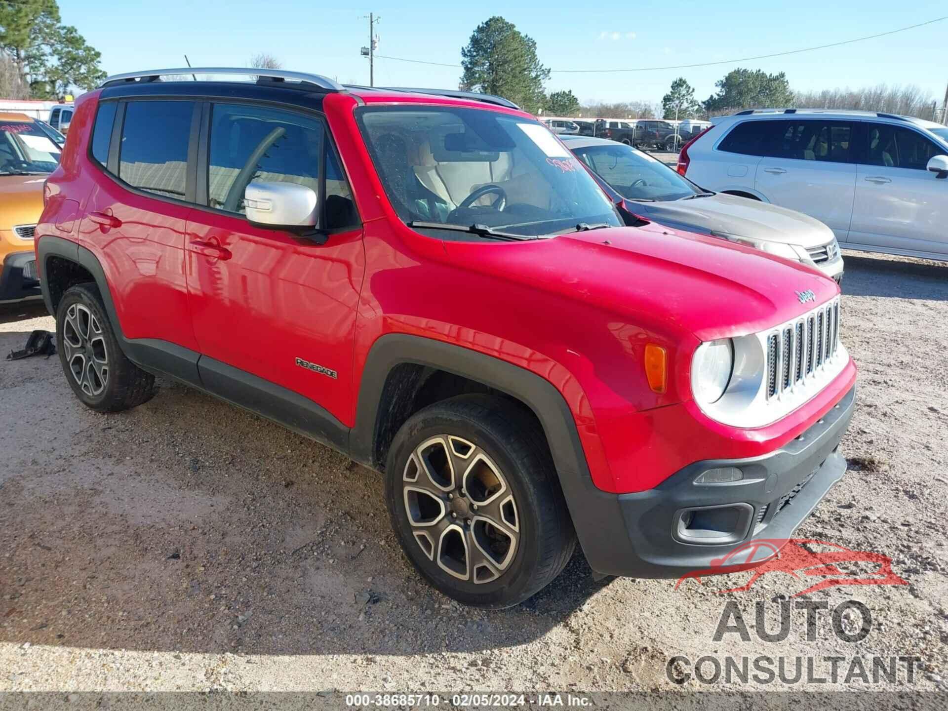 JEEP RENEGADE 2017 - ZACCJBDB0HPE93136