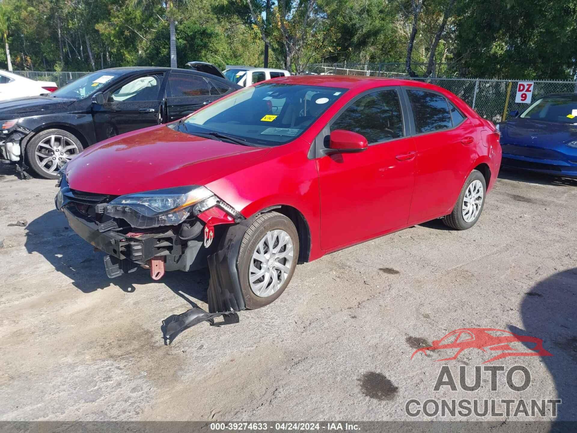 TOYOTA COROLLA 2018 - 5YFBURHE6JP809818